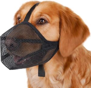 Mayerzon Dog Muzzle, Soft Mesh Muzz...