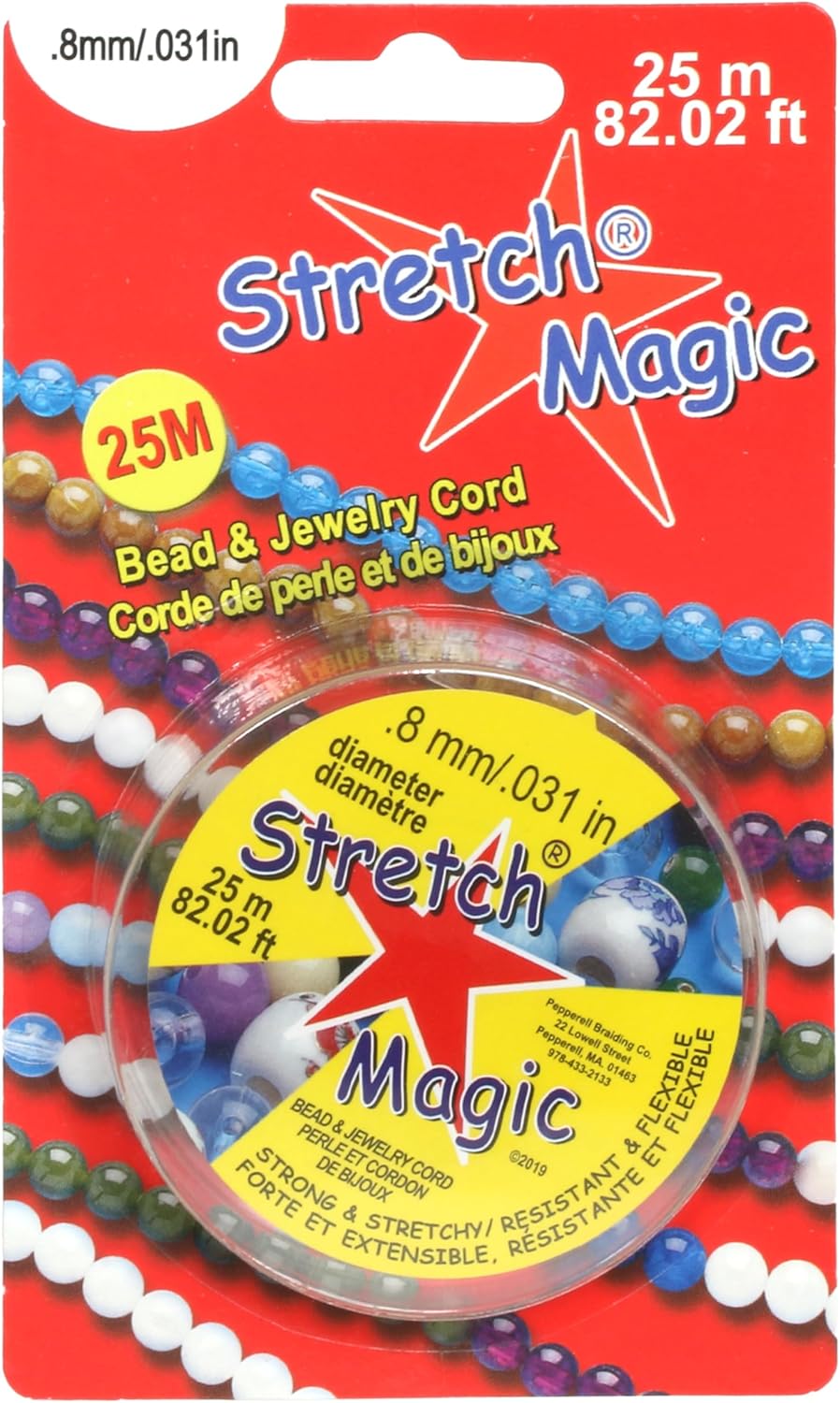 Stretch Magic Elastic Beading Cord – Black Color, 0.8mm in Diameter, 25-Meter (82 ft) - Easy to Knot, Strong & Stretchy String for Making Beaded Jewelry - Image 8