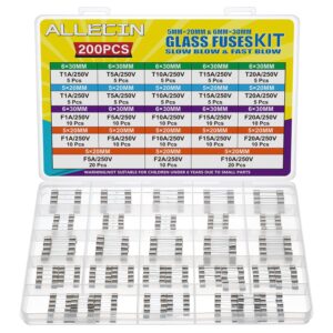 21 Values 250V Fast Slow Blow Glass...