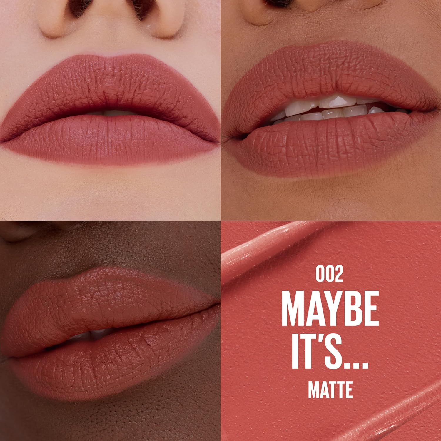 MAYBELLINE Serum Lipstick, Hydrating Lip Makeup with 8HRs of Lip Plumping Moisture with Hyaluronic Acid + Oil Blend, Maybe It's... (Terracotta Rose Nude Matte) - Image 2