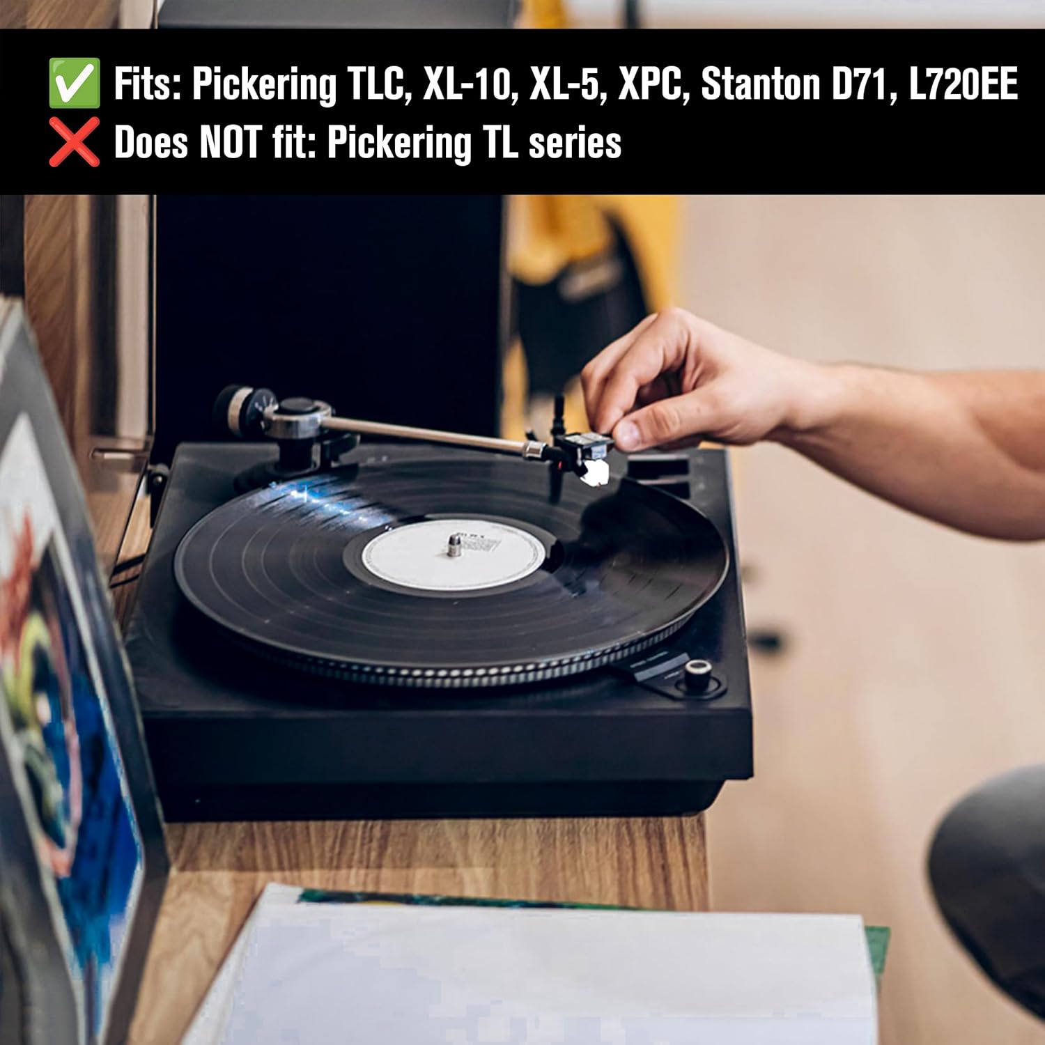 Needle Stylus Replacement for Stanton Cartridges and Pickering– New DLC Elliptical Stylus – One Turntable Cartridge in Box – D71EE L720EE Phonograph Record Player Hifi Accessories Upgrade - Image 4