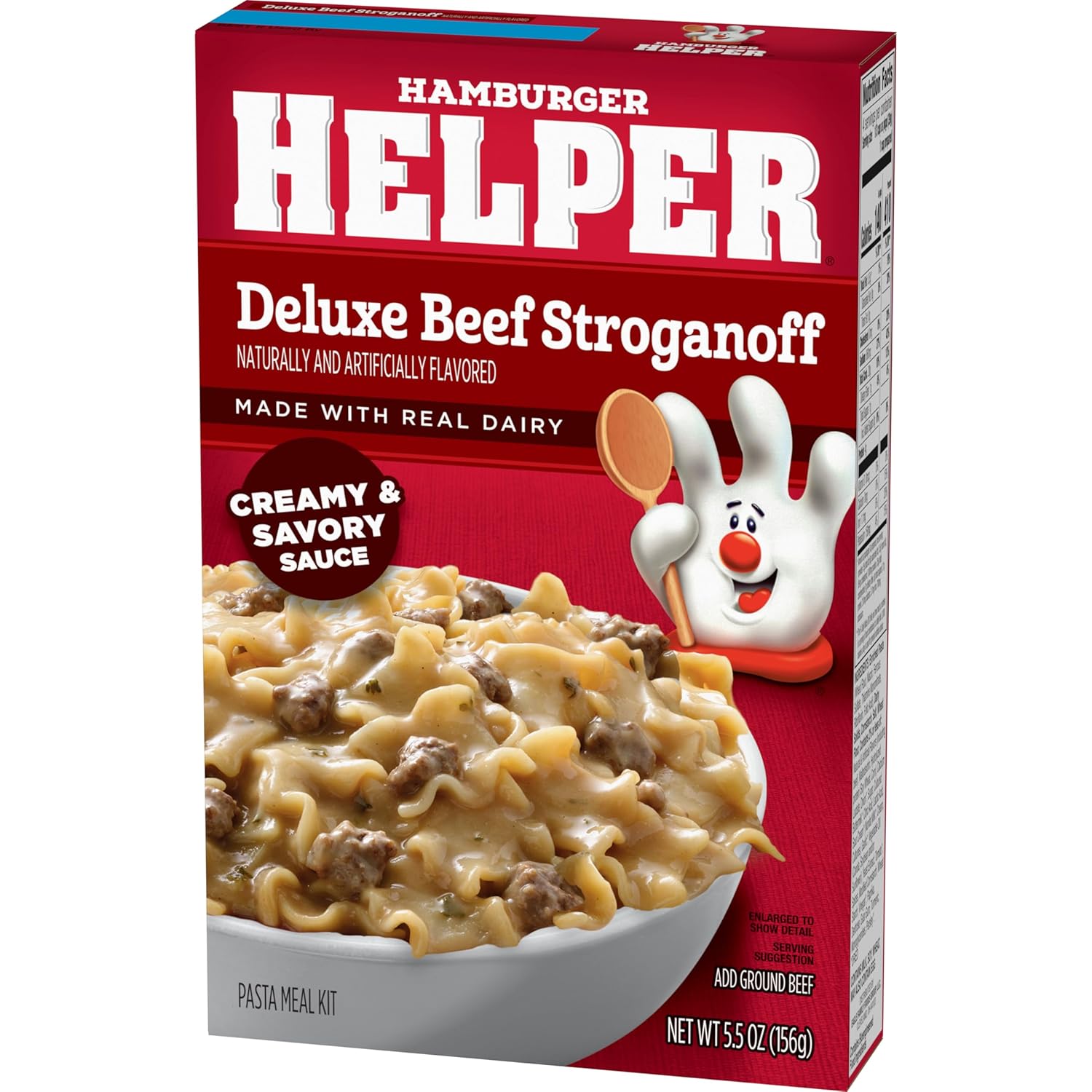 Hamburger Helper Deluxe Beef Stroganoff Pasta Meal (5.5 oz- 12 Pack) No Artificial Flavors, Ready in 3 Easy Steps, Quick Meals for Midweek Dinners, Busy Evenings & Families On-the-Go - Image 4