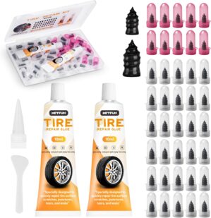 40 PCS Tire Repair Rubber Nails Kit...
