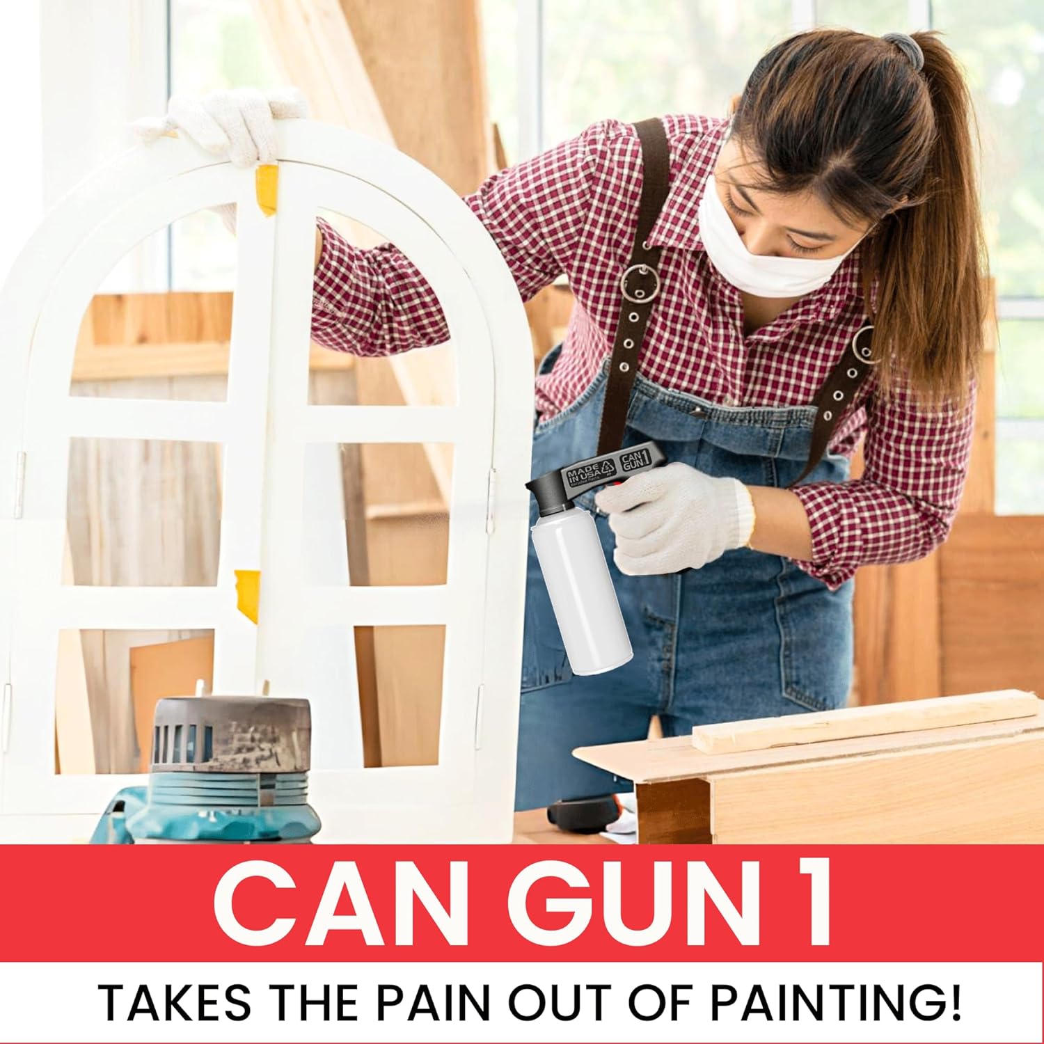 Safeworld Instant Aerosol Trigger Handle Can-Gun, Converts Spray Cans to Spray Guns, Full Hand Grip, Reusable, Easy Clip-On/Off, and Universal Fit for Paint, Adhesives, and Lubricants. - Image 7
