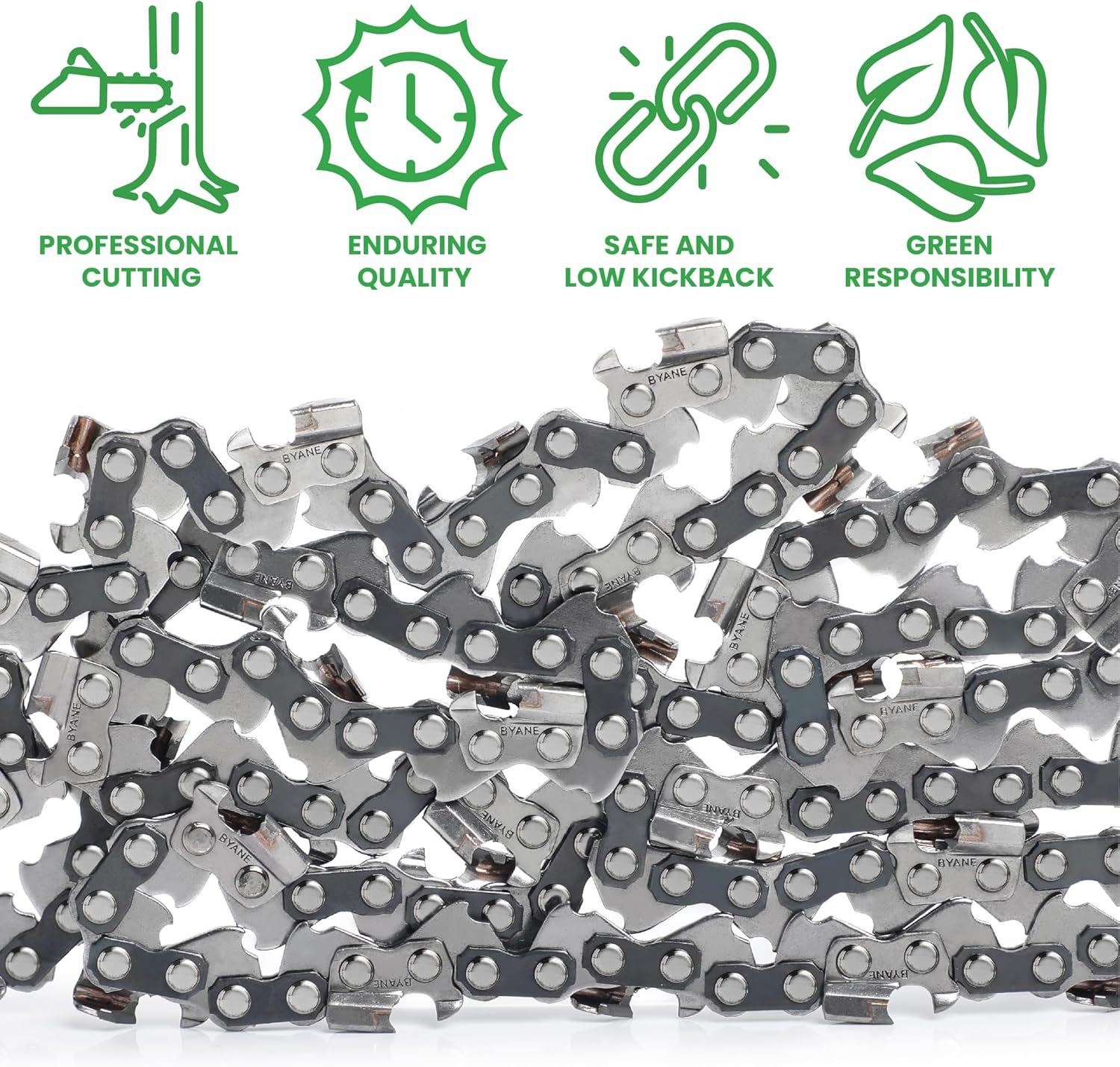 Byane 20-Inch Carbide Chainsaw Chain, 3/8" Pitch, .050" Gauge, 72 Drive Links for Stihl MS290, MS311, MS362 and Husqvarna 455 Rancher - Image 5