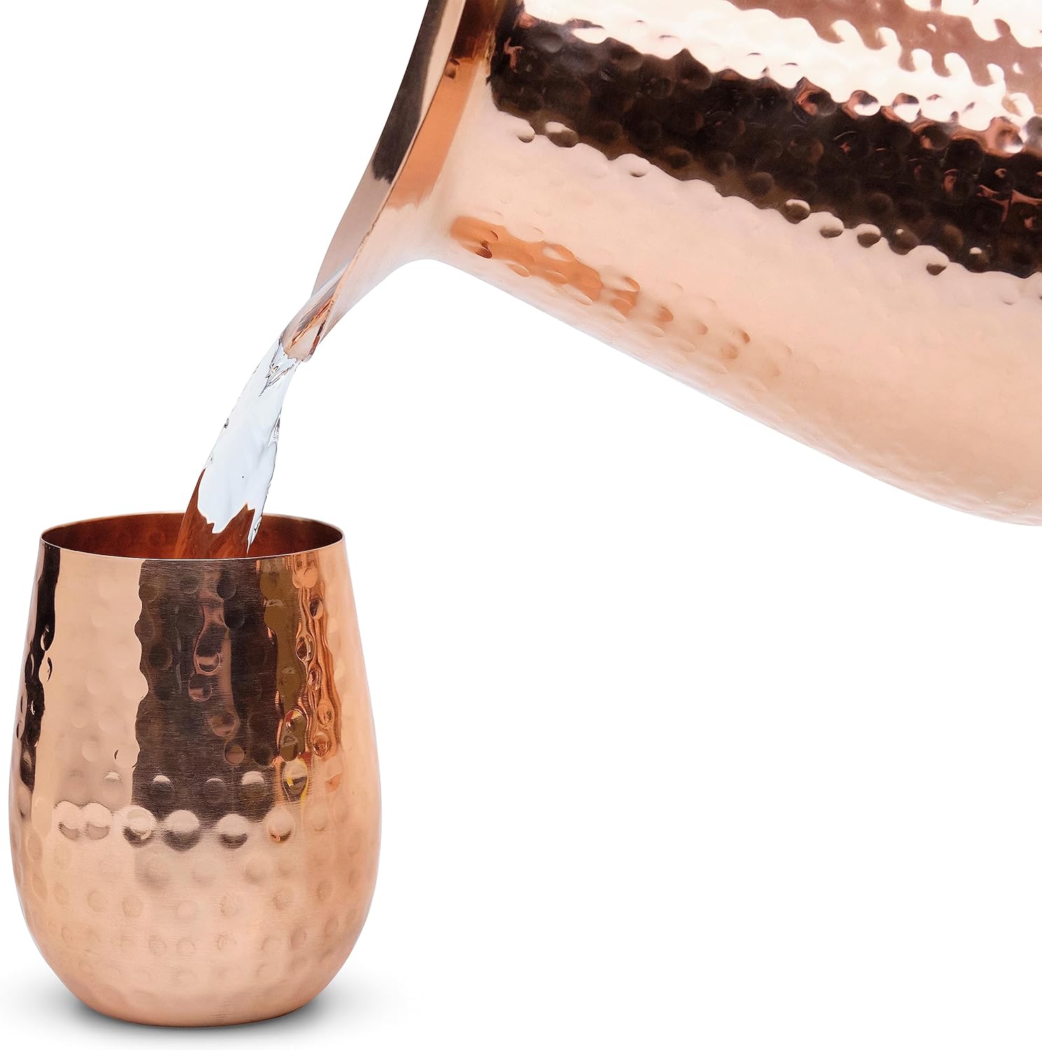Pure Copper Water Jug Set 70 oz Pitcher with 2 Tumblers – Large Ayurvedic Copper Vessel, Promotes Wellness, Durable, Eco-Friendly & Premium Quality Finish - Image 6
