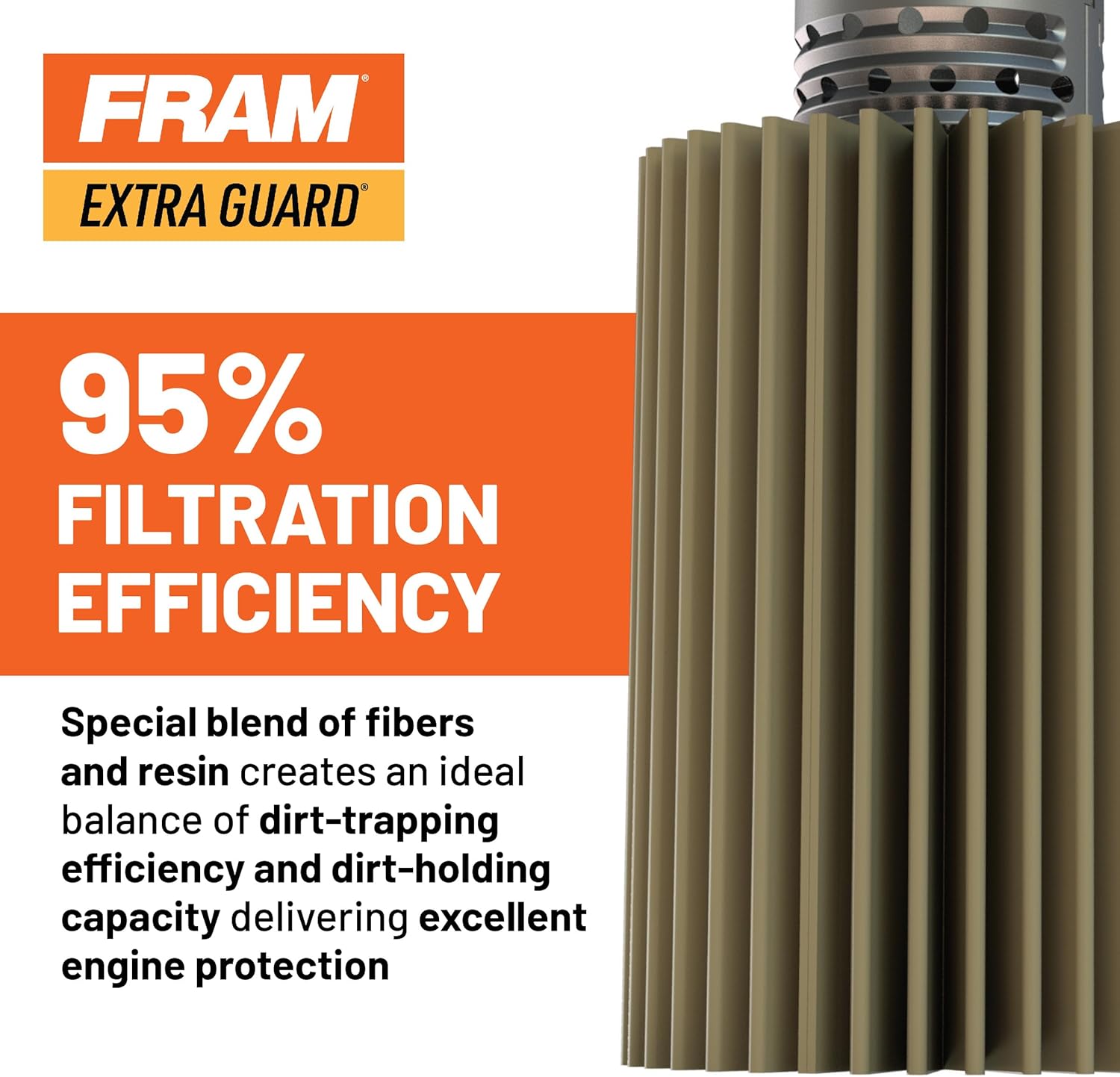 FRAM Extra Guard PH8A 10K Mile Change Automotive Replacement Interval Spin-On Engine Oil Filter for Select Vehicle Model Years, Vehicle Engine Protection Oil Filter for Everyday Drivers - Image 4