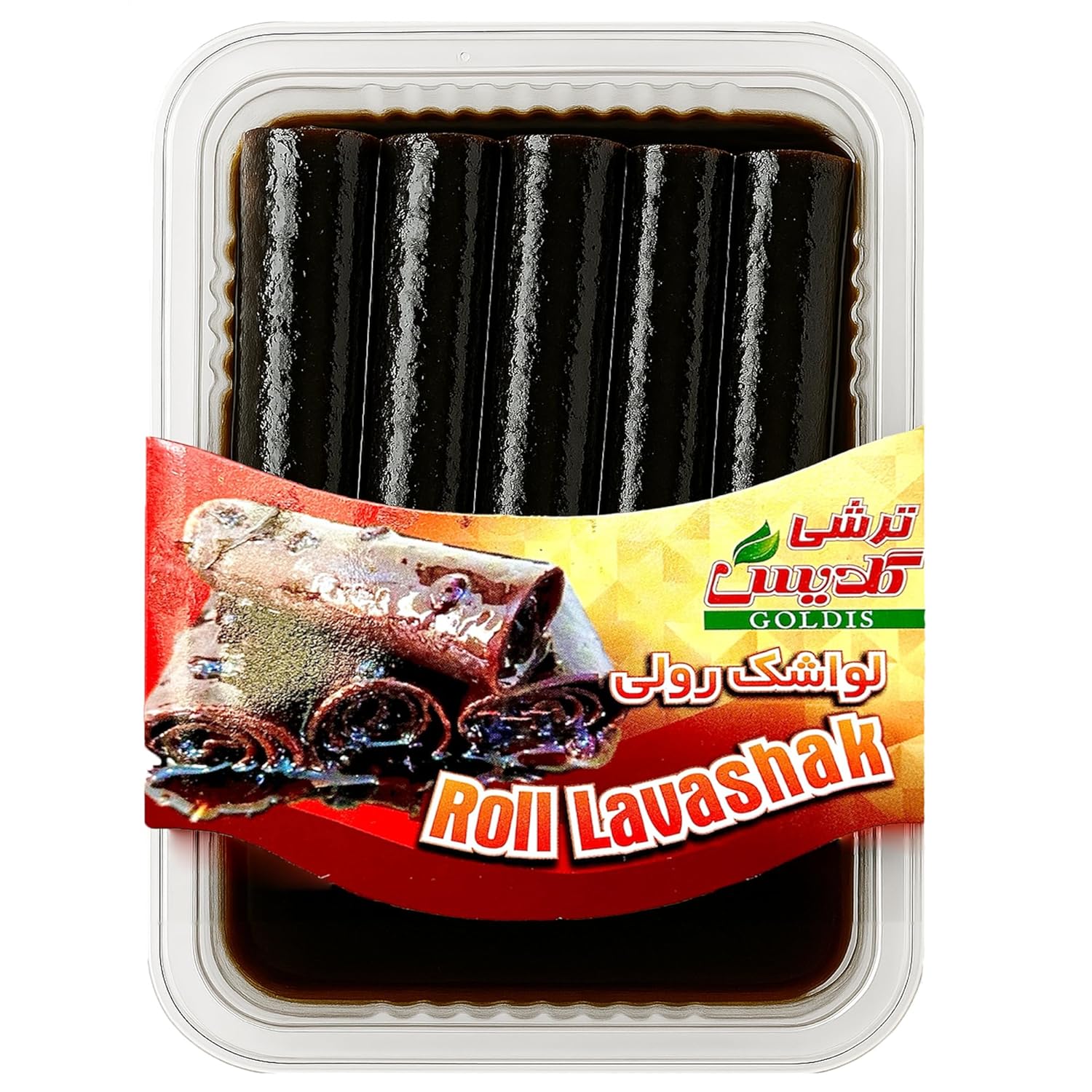 GOALDEES Roll Lavashak Pomegranate Juicy Sour Fruit Leather Persian Snack Middle Eastern Halal Bold Flavor Timeless Tradition (1 Pack, 250, Gram) - Image 4