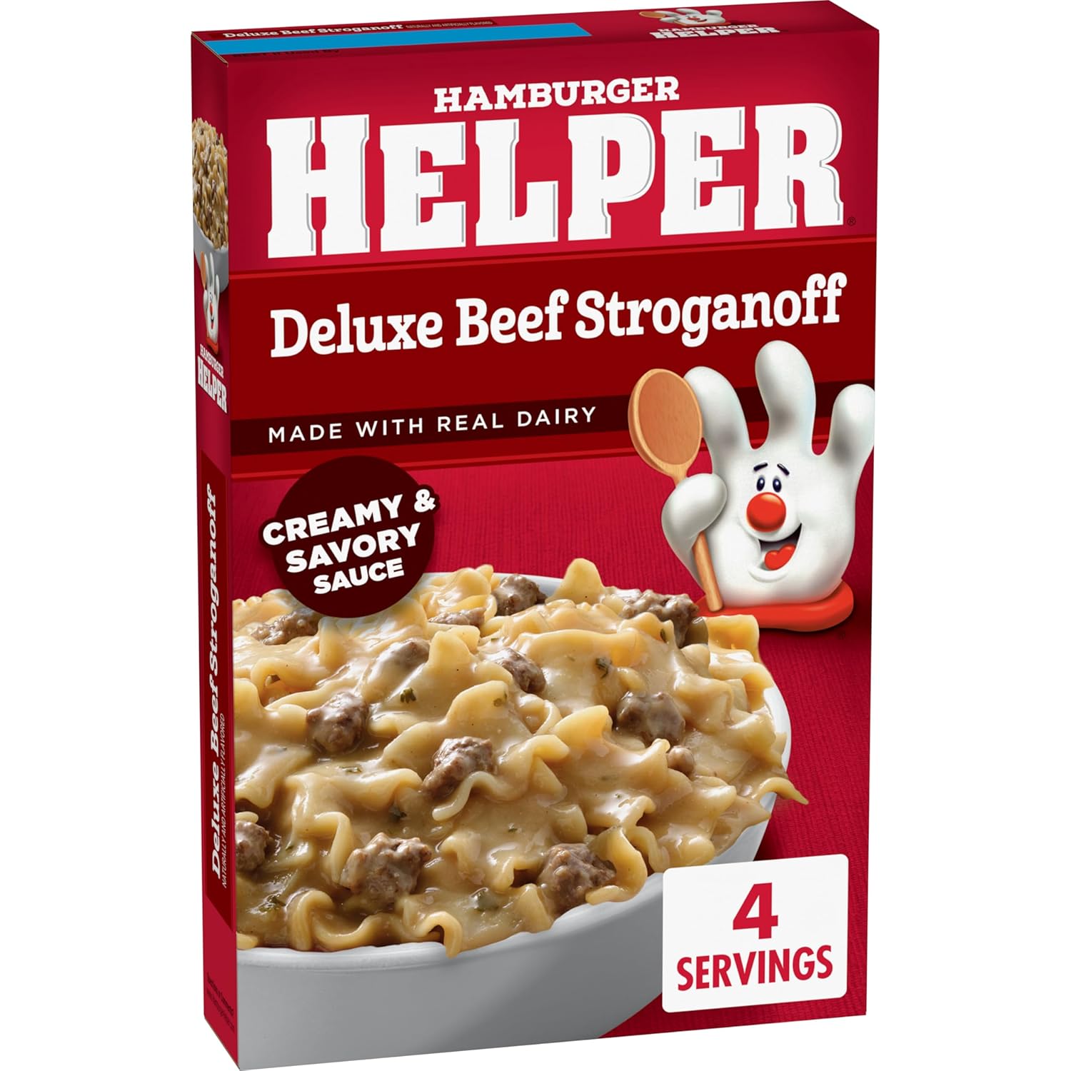 Hamburger Helper Deluxe Beef Stroganoff Pasta Meal (5.5 oz- 12 Pack) No Artificial Flavors, Ready in 3 Easy Steps, Quick Meals for Midweek Dinners, Busy Evenings & Families On-the-Go - Image 3