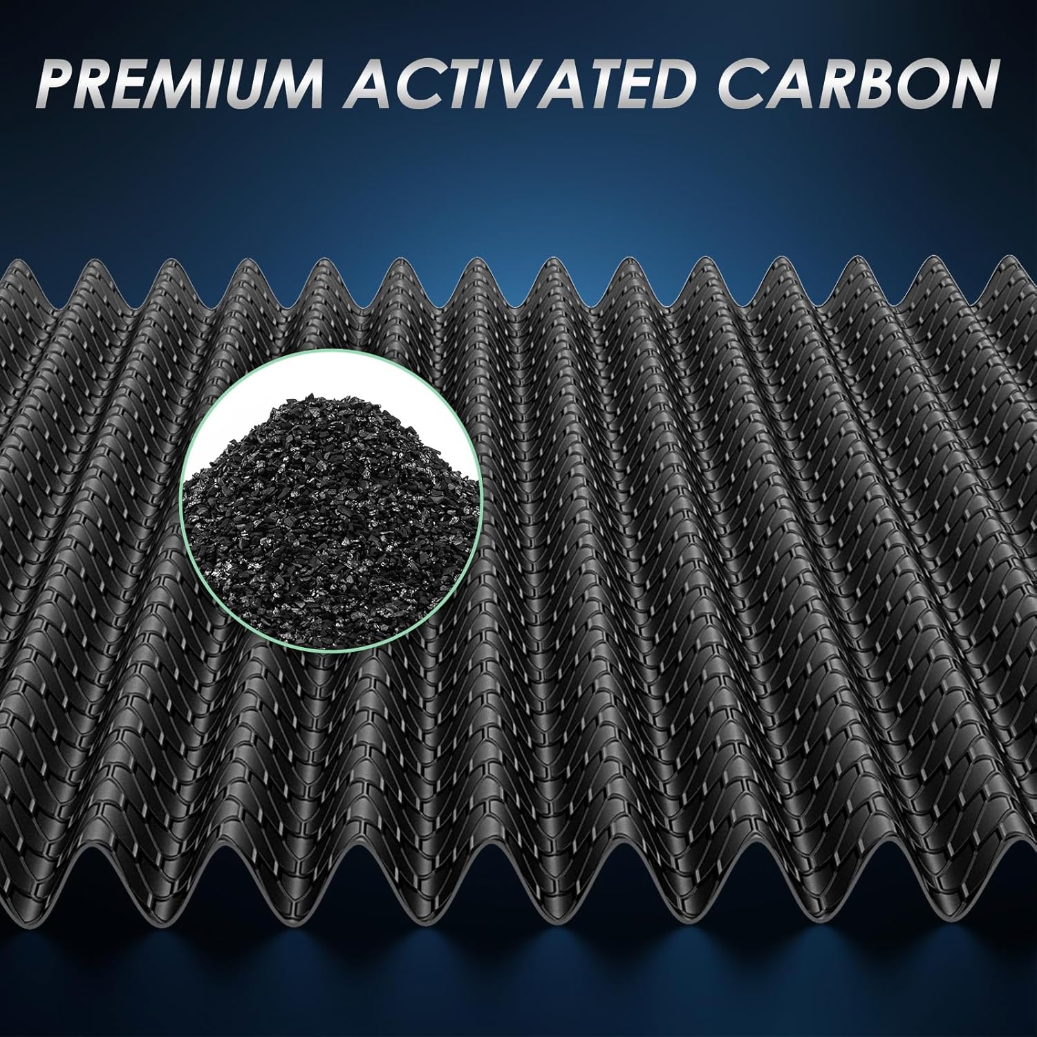 MERV 13 Cabin Air Filter with Activated Carbon, CF12450 for Jeep Wrangler(2018-2024), Gladiator(2020-2023); NOT for Diesel Engines; OE: 68301863AA, 68565698AA. - Image 5
