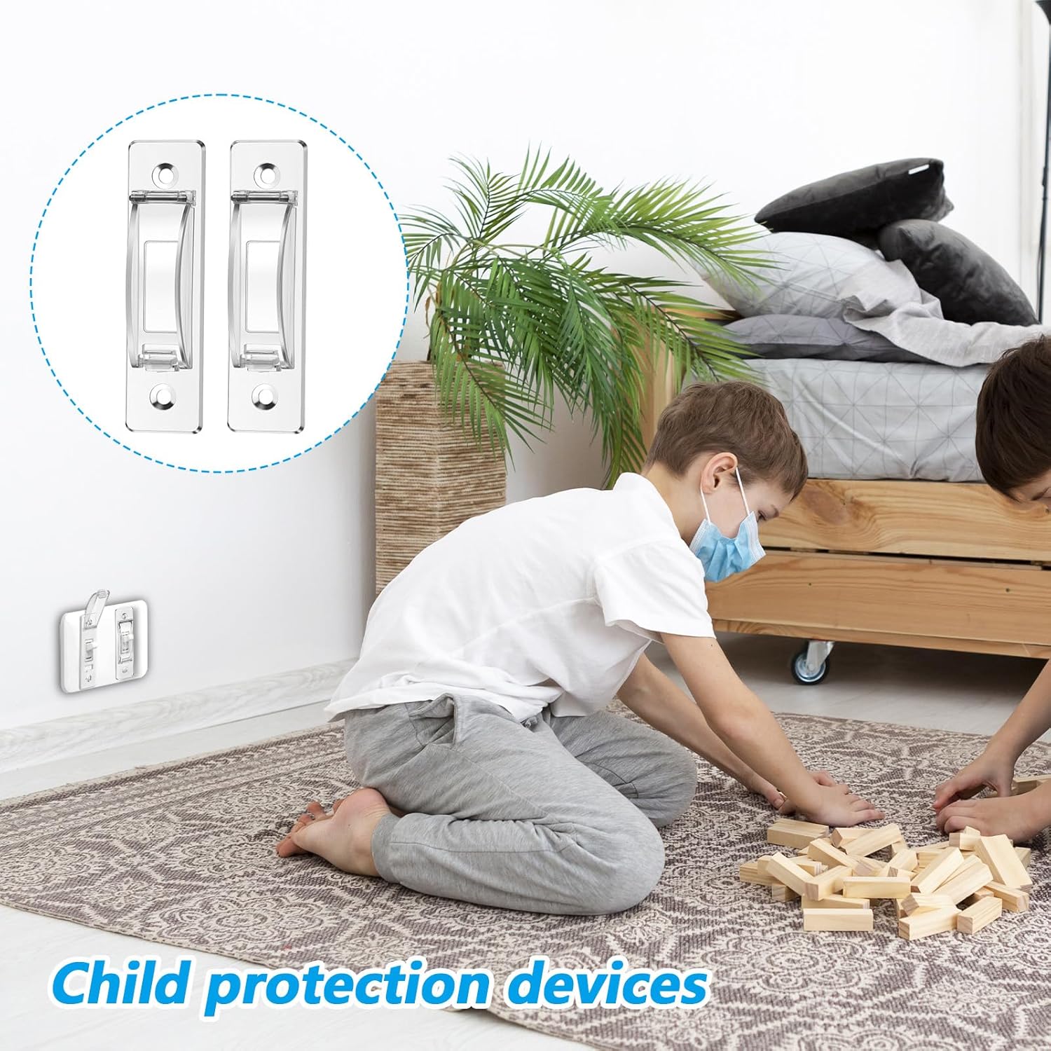 4 Pack Light Switch Guard Cover Wall Switch Guards ChildProof Wall Switches Guard Keeps Plate Covers for Toggle Style Protect Your Lights from Being Accidentally Turned On or Off - Image 5