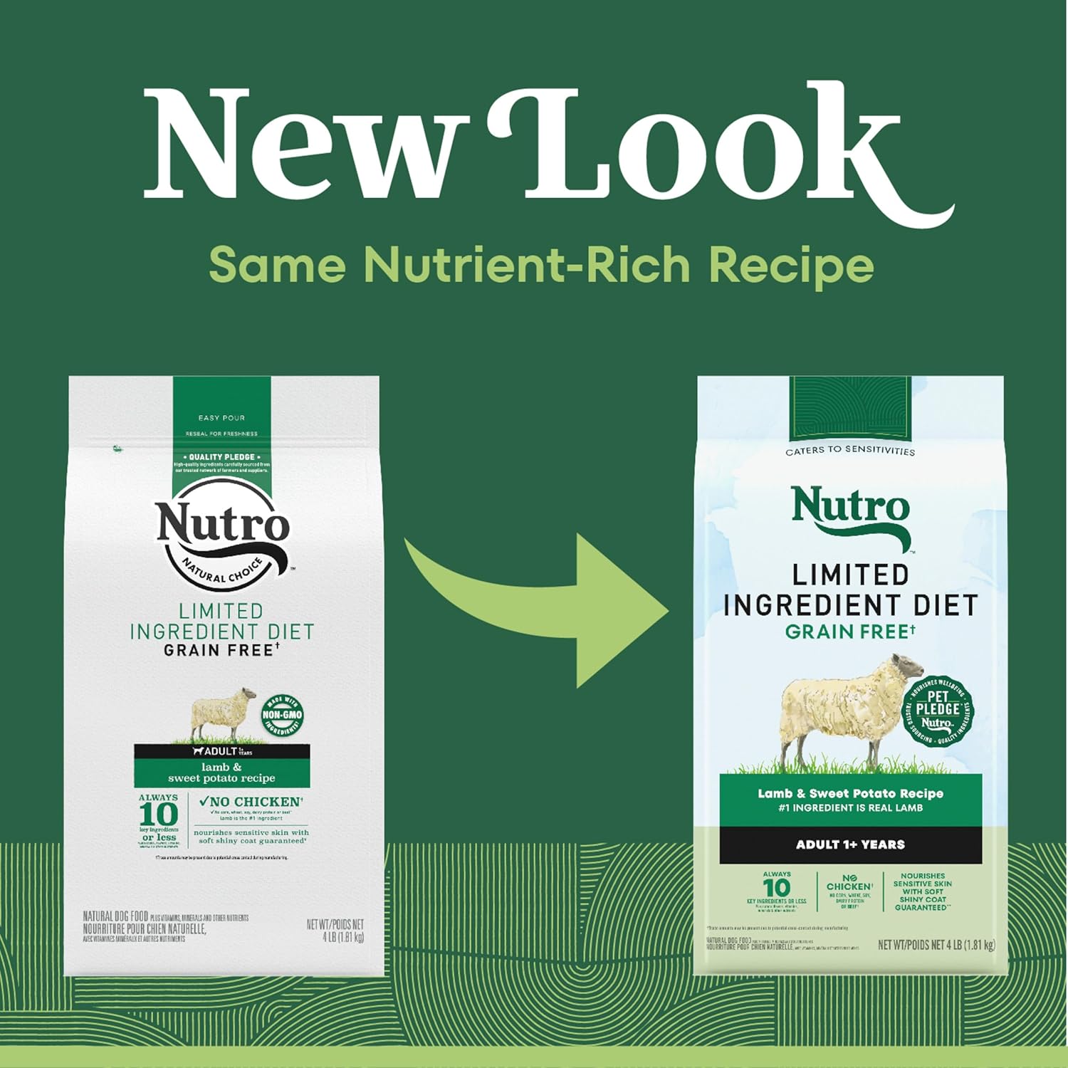 Nutro Limited Ingredient Diet Dry Dog Food, Adult Dog Food Dry Lamb & Sweet Potato Recipe, 4 lb. Bag - Image 3