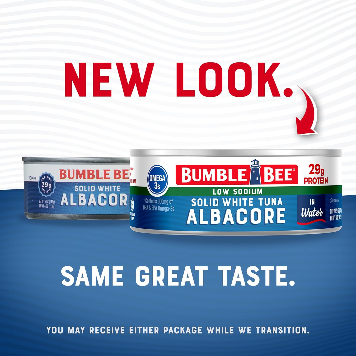 Bumble Bee Low Sodium Solid White Albacore Tuna in Water, 5 oz Can (Pack of 12) - Wild Caught Tuna - 29g Protein per Serving, High in Omega-3s - Non-GMO Project Verified, Gluten Free, Kosher - Image 7