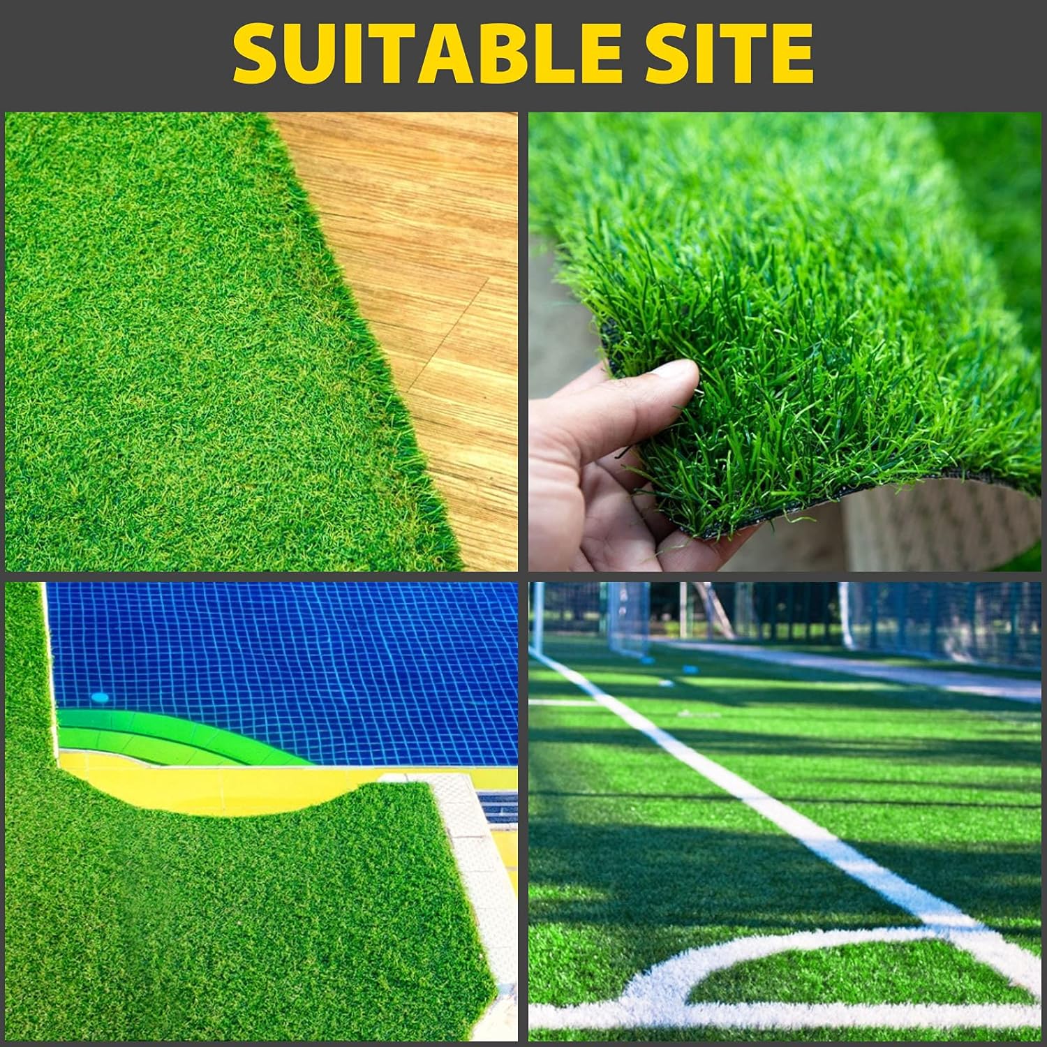 Artificial Grass Seam Tape- 6 Inch Width x 196 Inch Long Single Sided Self-Adhesive Synthetic Turf Seaming Tape for Lawn,Carpet Jointing,Mat Rug,Connecting Fake Grass - Image 6