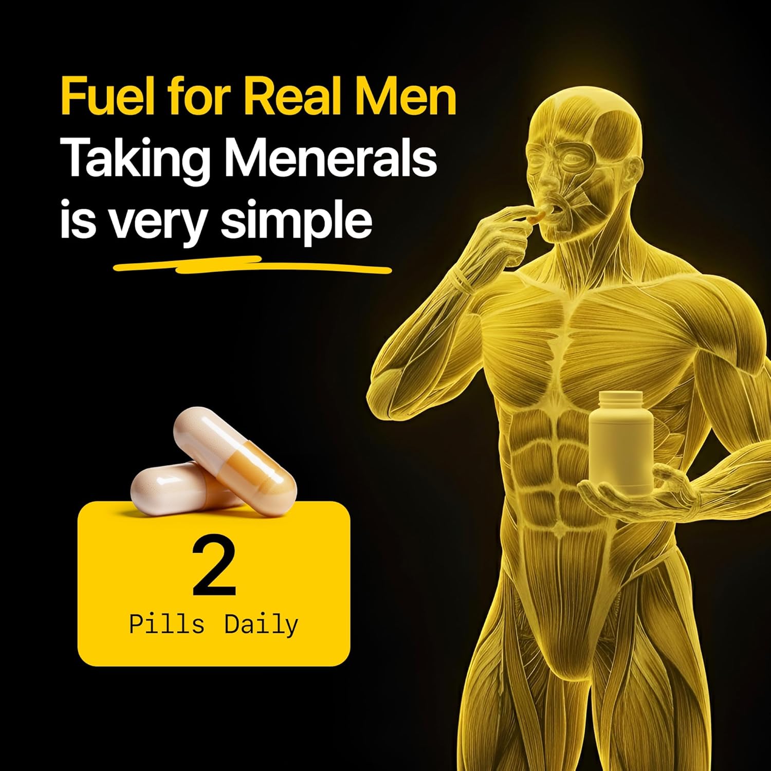 Menerals Mens Multivitamin – Powerful All in One Mineral Supplement for Men – Natural Trace Minerals with Fulvic Acid from Rich American Soil – Supports Daily Energy, Vitality, Focus, and Mens Health - Image 6