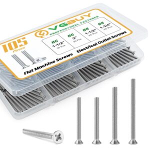 VGBUY 105Pcs Extra Long Outlet Scre...