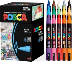 Posca Paint Art Markers, Set of 15 ...