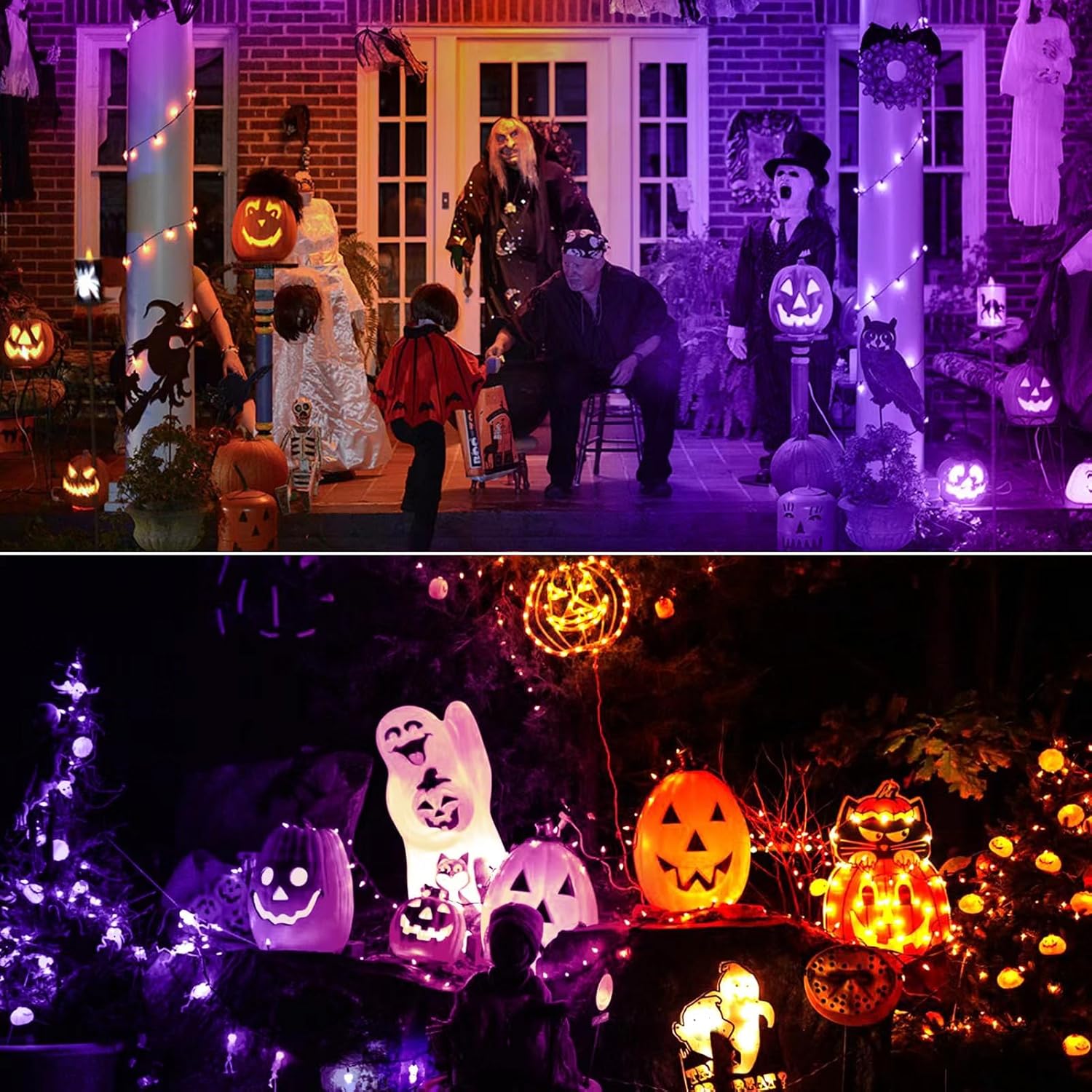 JAHEKS Purple Light Bulbs for Outdoor Porch, 9W(60W Equivalent) E26 Base LED Purple Bulb for Halloween Christmas Wedding,Party,Bar,Holiday Lighting,Home Decor, 2-Pack - Image 4