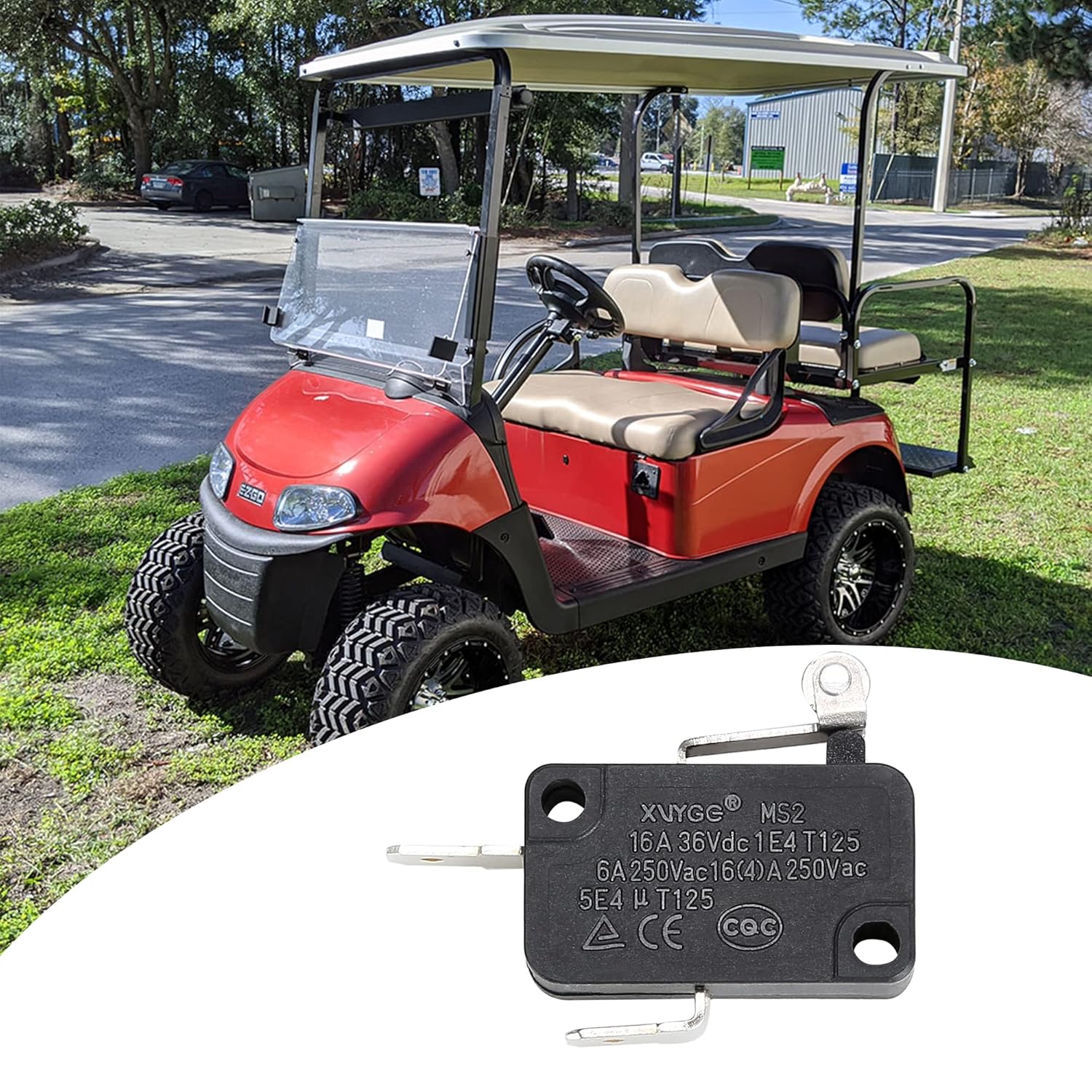 10L0L Golf Cart Accelerator Pedal Box Micro Switch for EZGO TXT 1994-Up OEM# 25861G01 25861-G01 - Image 4