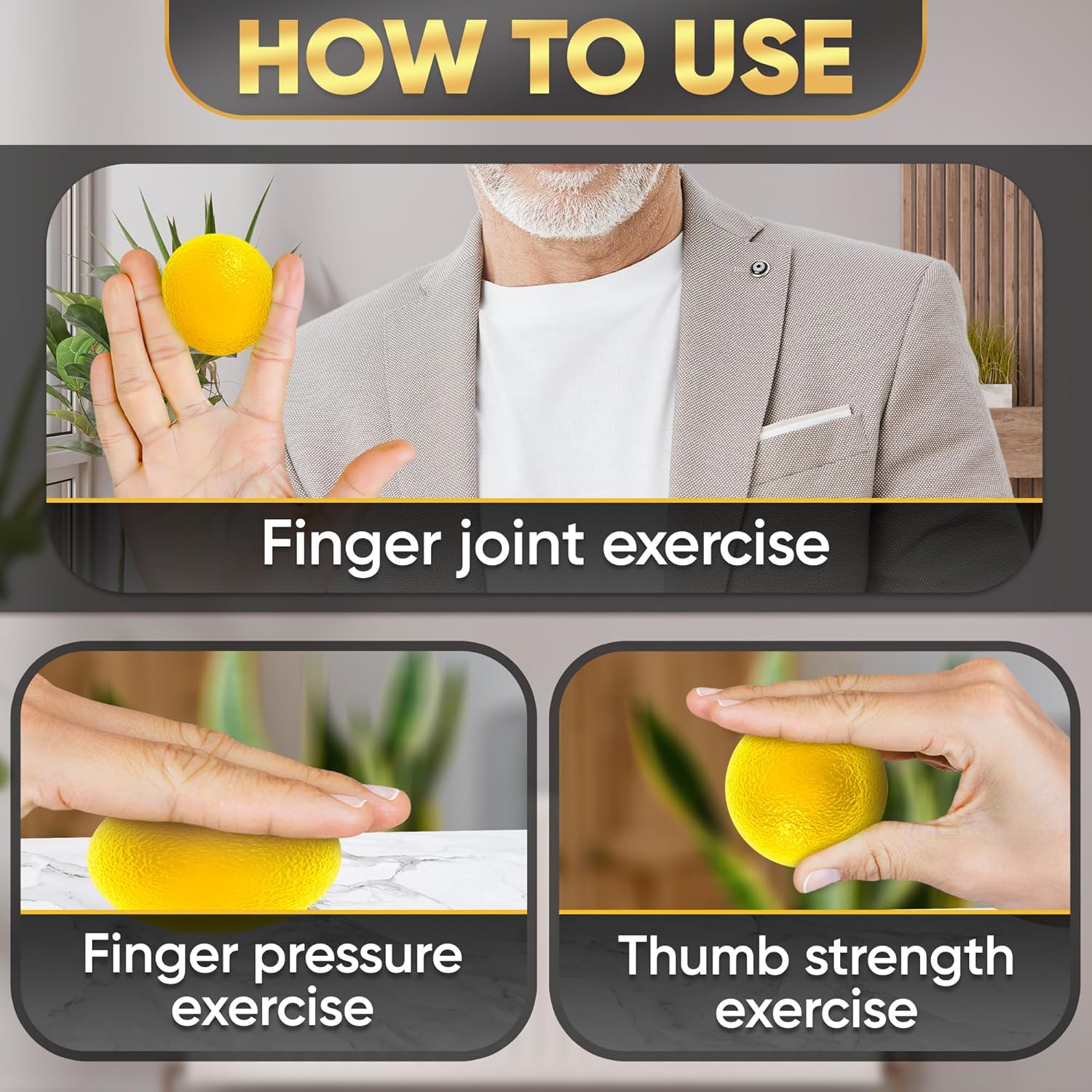 4 Pcs Squeeze Balls for Hand Therapy - 4 Resistance Levels Hand Exercise Balls for Arthritis, Pleasant to Touch & Lightweight - Physical Therapy Ball for Recovery, Stress Relief, Grip Strength, Focus - Image 5