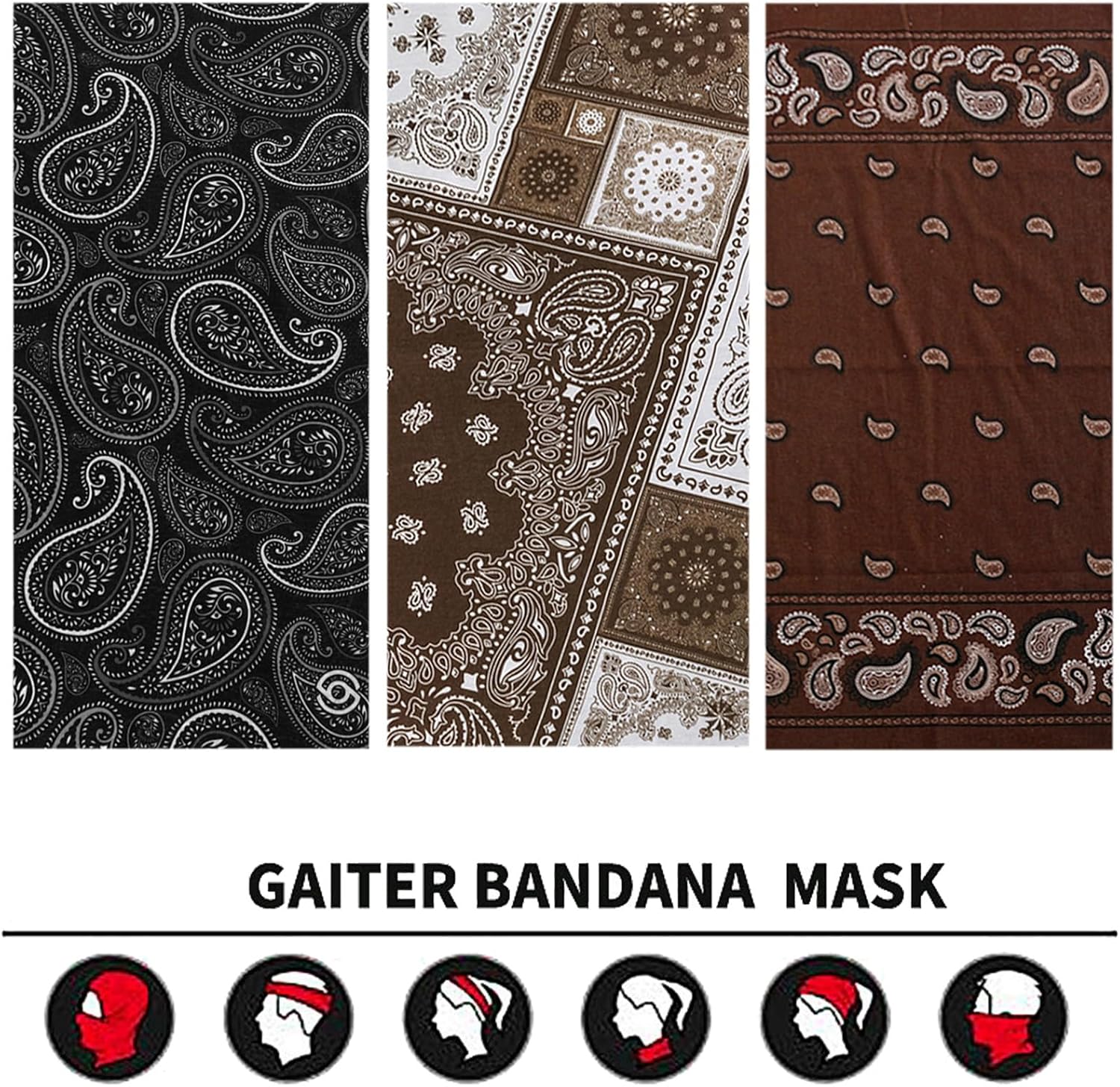 Neck Gaiter Face Cover Bandana Mask Scarf, Breathable Sun& Dust-proof for Cycling Running Fishing Hiking - Image 5
