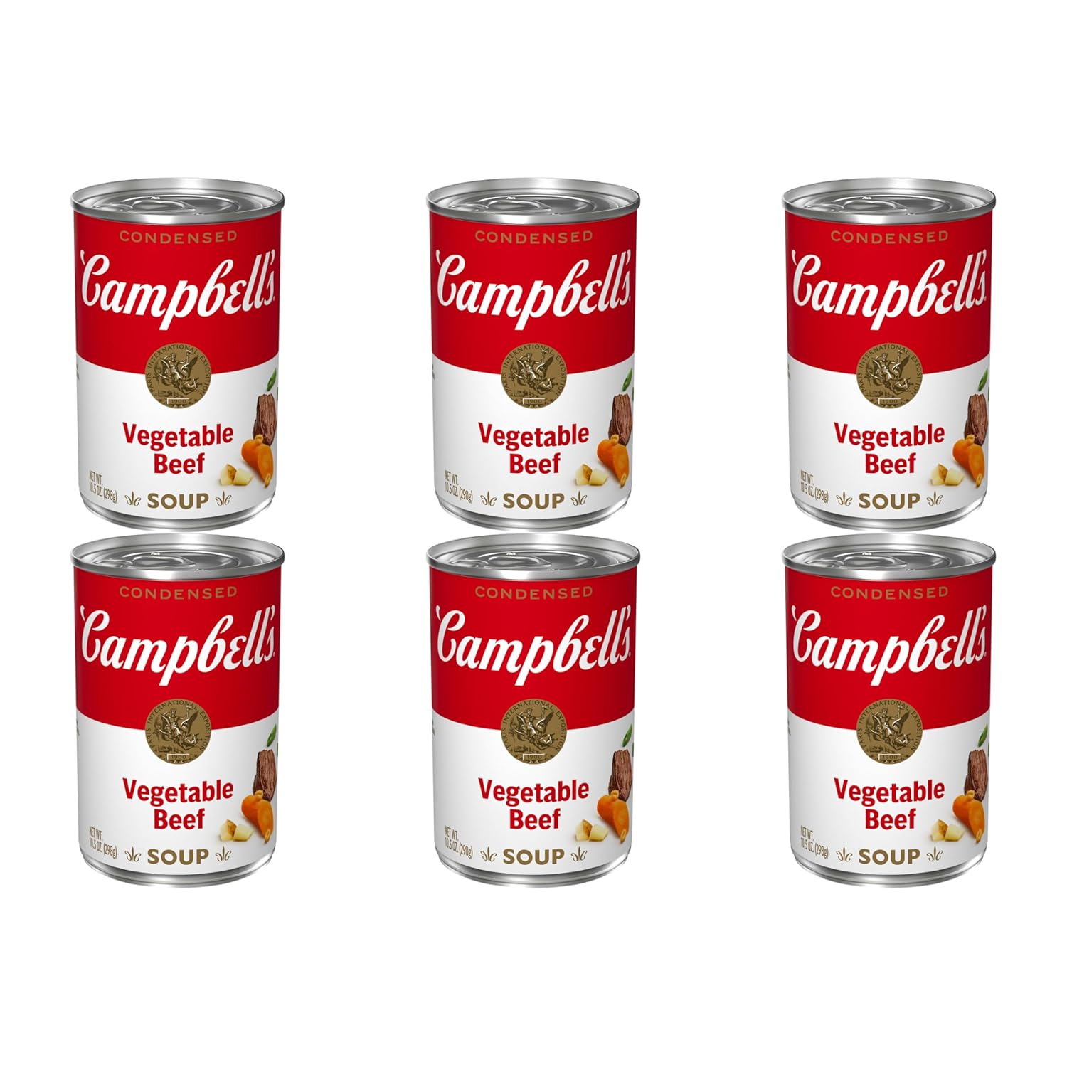 Campbell's Condensed Vegetable Beef Soup, 10.5 Ounce Can (Pack of 6)