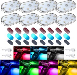 8 PCS Car LED Lights for Car Interi...
