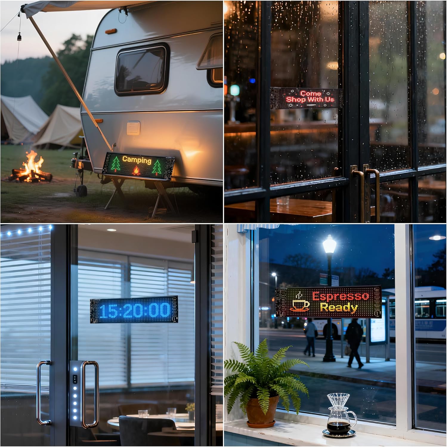 led Eyes for car Windshield-programmable led Sign,Devil Eyes Light for Windshield with Dynamic Patterns, APP/Remote Control, IP68 Waterproof, USB Powered for Cars/Trucks/RVs,1PCS (14.7"x3.6") - Image 7