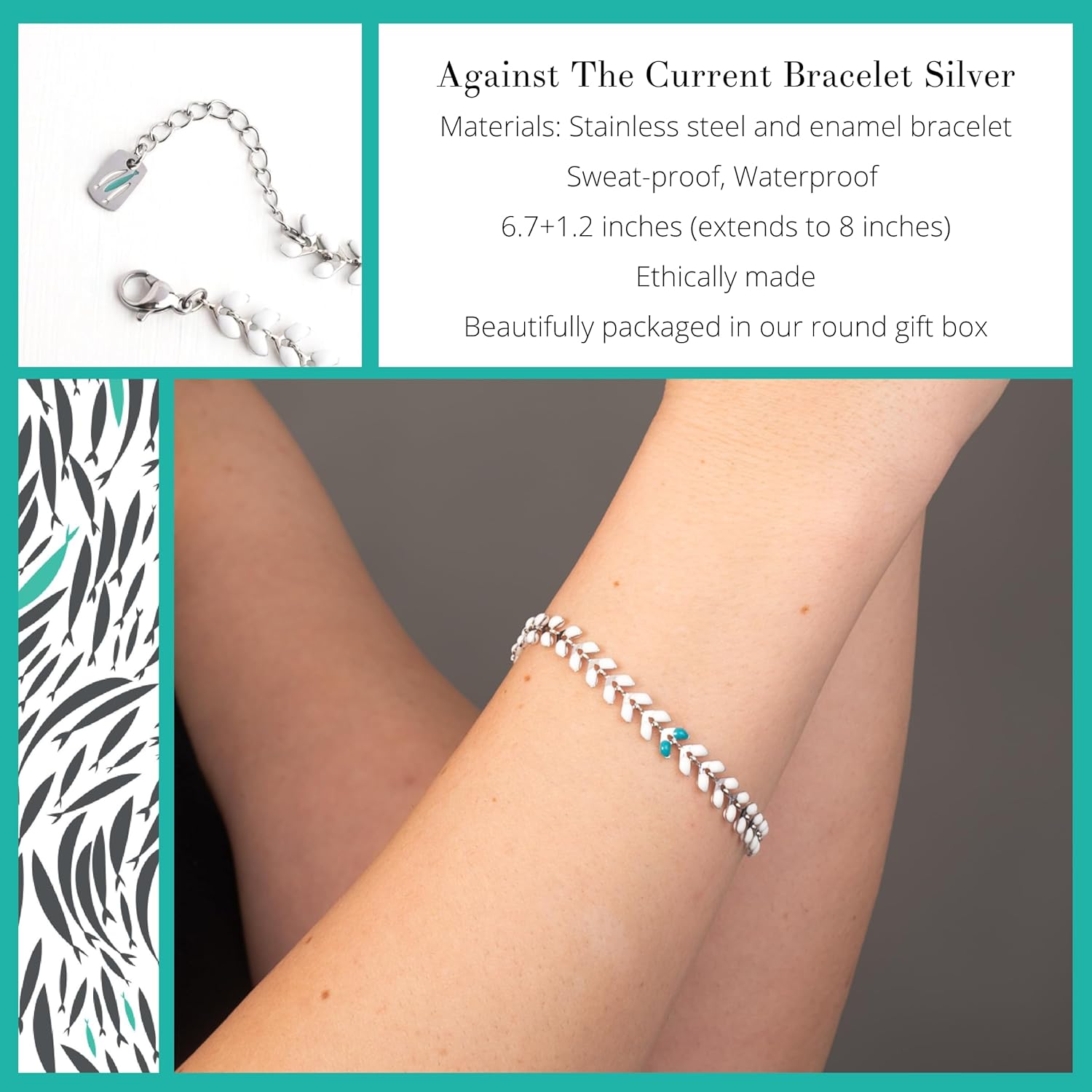 The Chosen: Against the Current Bracelet – Elegant Christian Jewelry, Inspirational Faith Bracelet for Women and Men, Religious Gift, Faith-Based Accessory, Scripture-Inspired Statement Piece - Image 2