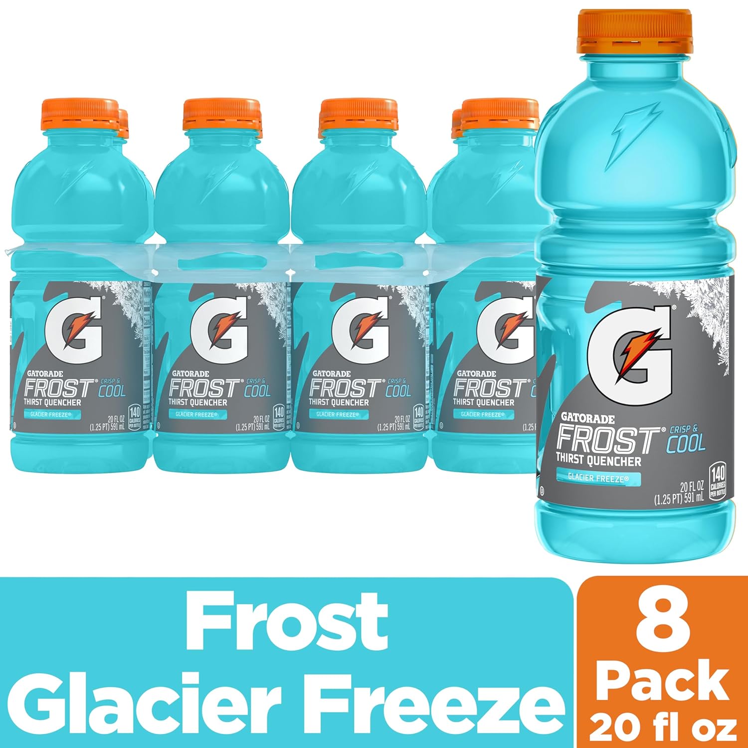 Gatorade Thirst Quencher, Glacier Freeze, 20 Fl Oz (Pack of 8) - Image 3