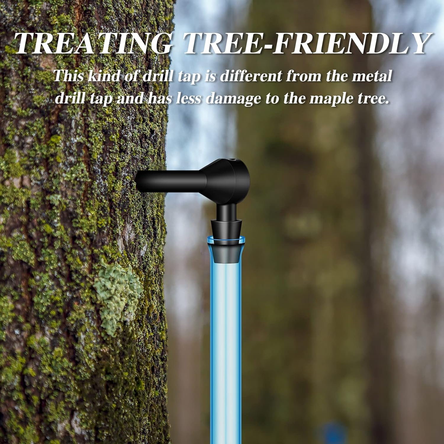 Hortsun 5 Set Maple Syrup Tree Tapping Kit Maple Syrup Sugaring Starter Taps Include 5 Pieces Maple Tree Tap Extractors and 5 Pieces Syrup Collection Extractor Tubes for Birch Maple Syrup Supplies - Image 4