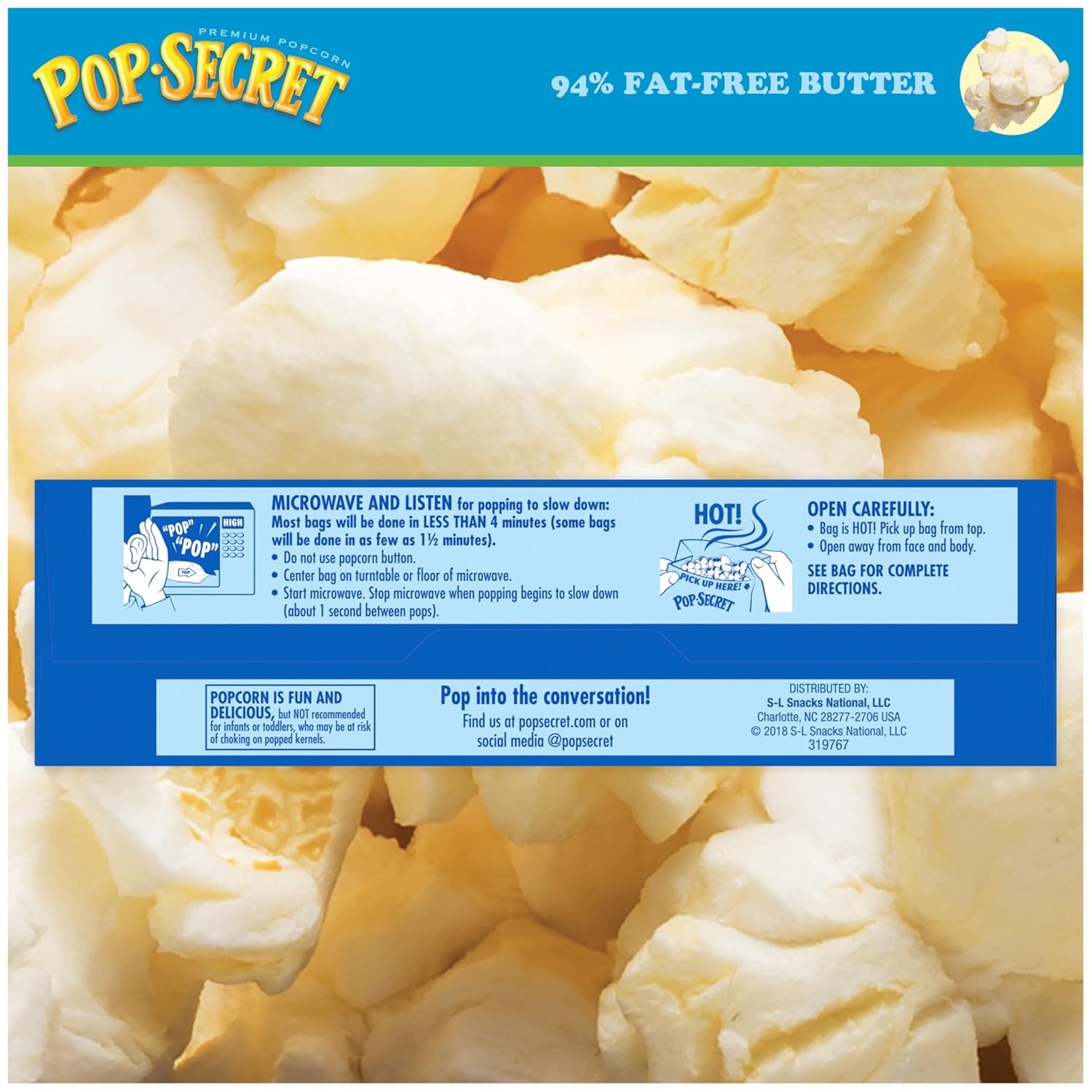 Pop Secret 94% Fat Free Butter Popcorn, 6 Count Boxes (Pack of 6) - Image 8
