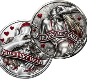 Heads or Tails Funny Coin – Heads...