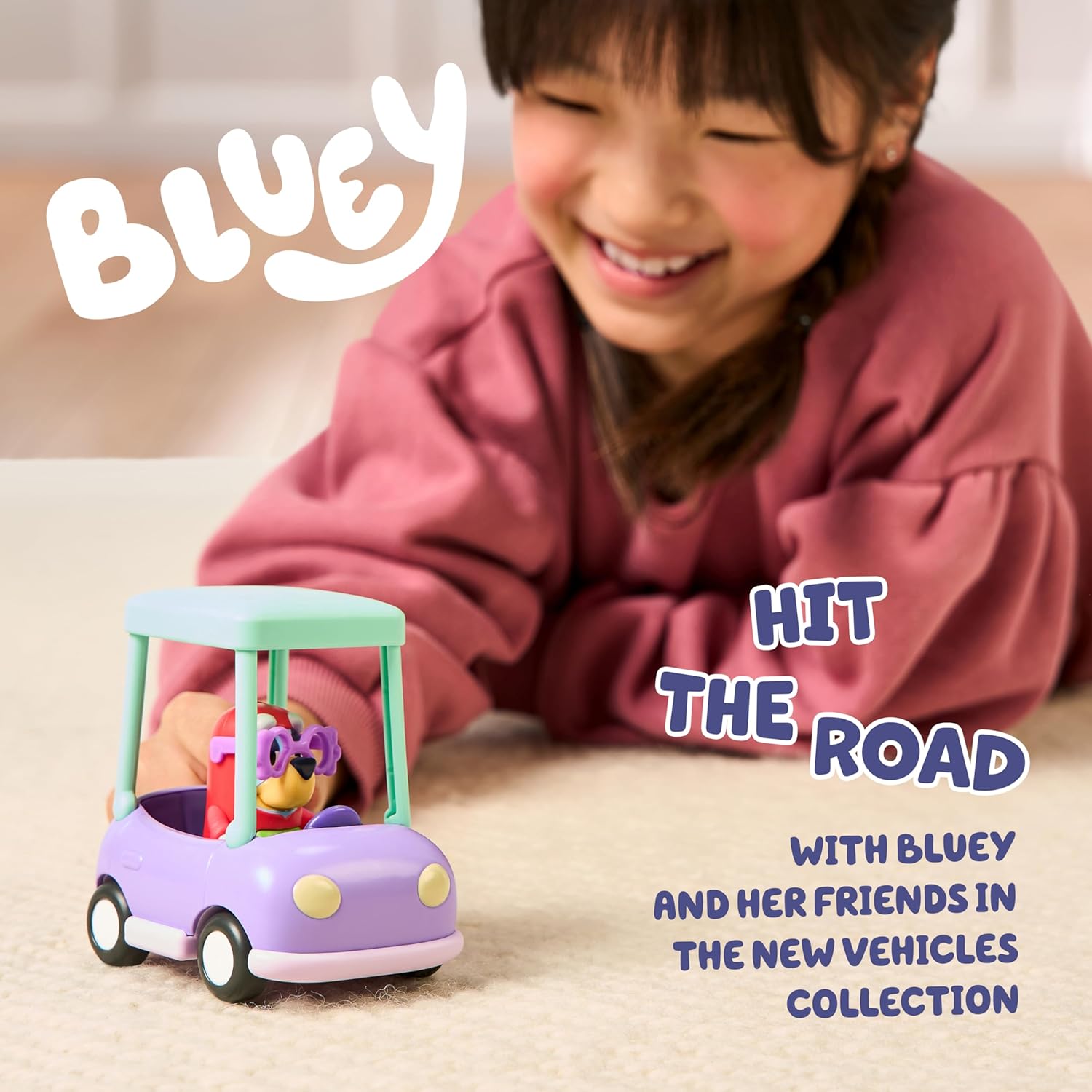Bluey Basic Granny Toddler Toy Car, 3” Articulated Janet Kids Toy, Immersive Car Toys for Toddlers of Ages 3+ - Image 2