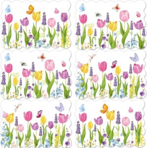 Summer Tulip Placemats Set of 6 Sum...