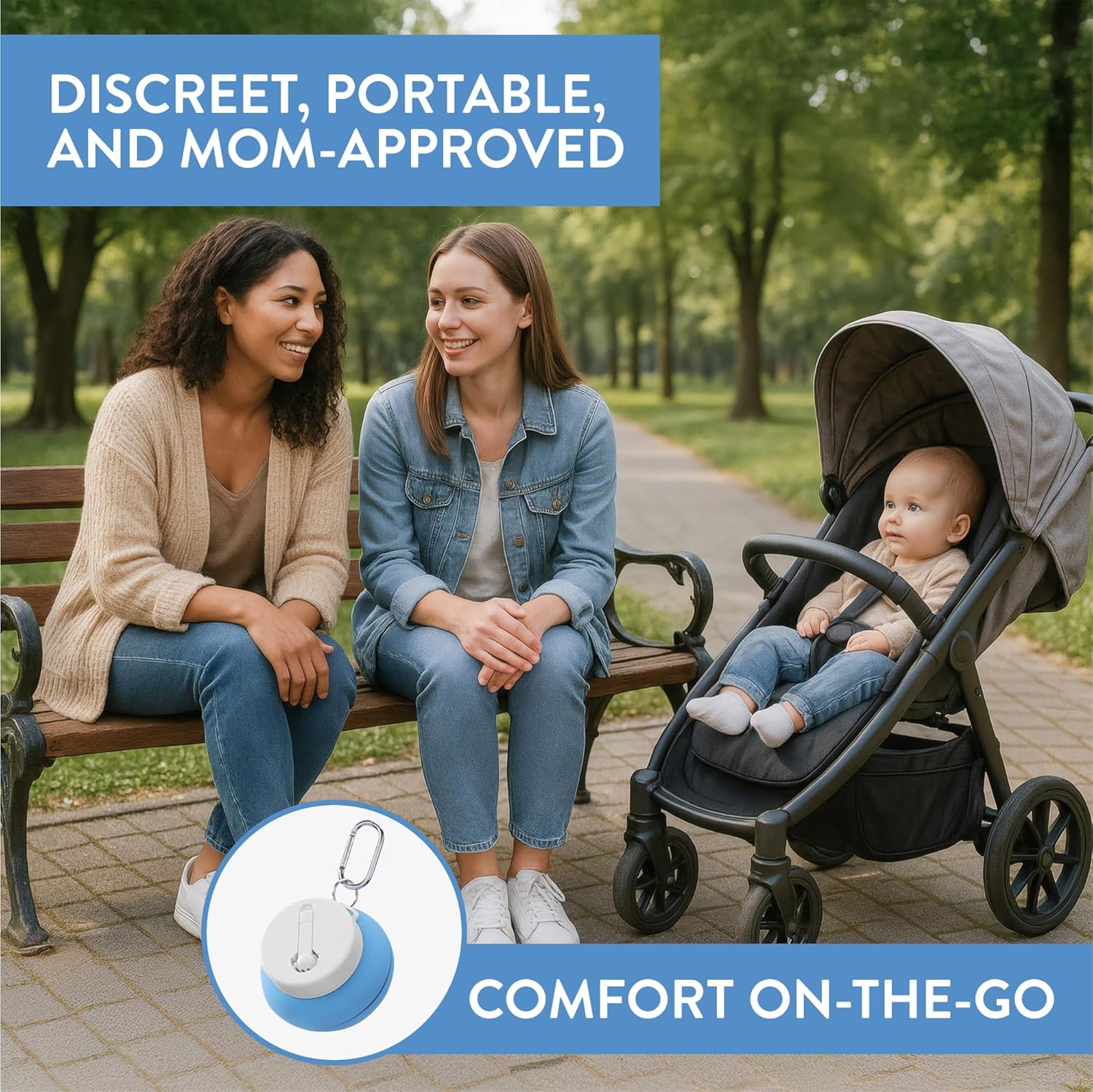 Cynpel Foldable Peri Bottle - Compact Leak-Proof Portable Travel Bidet Sprayer - Ideal for Postpartum Care Perineal Spray Wash & Personal Hygiene - Jet Spray Portable Bidet - Blue - Image 7