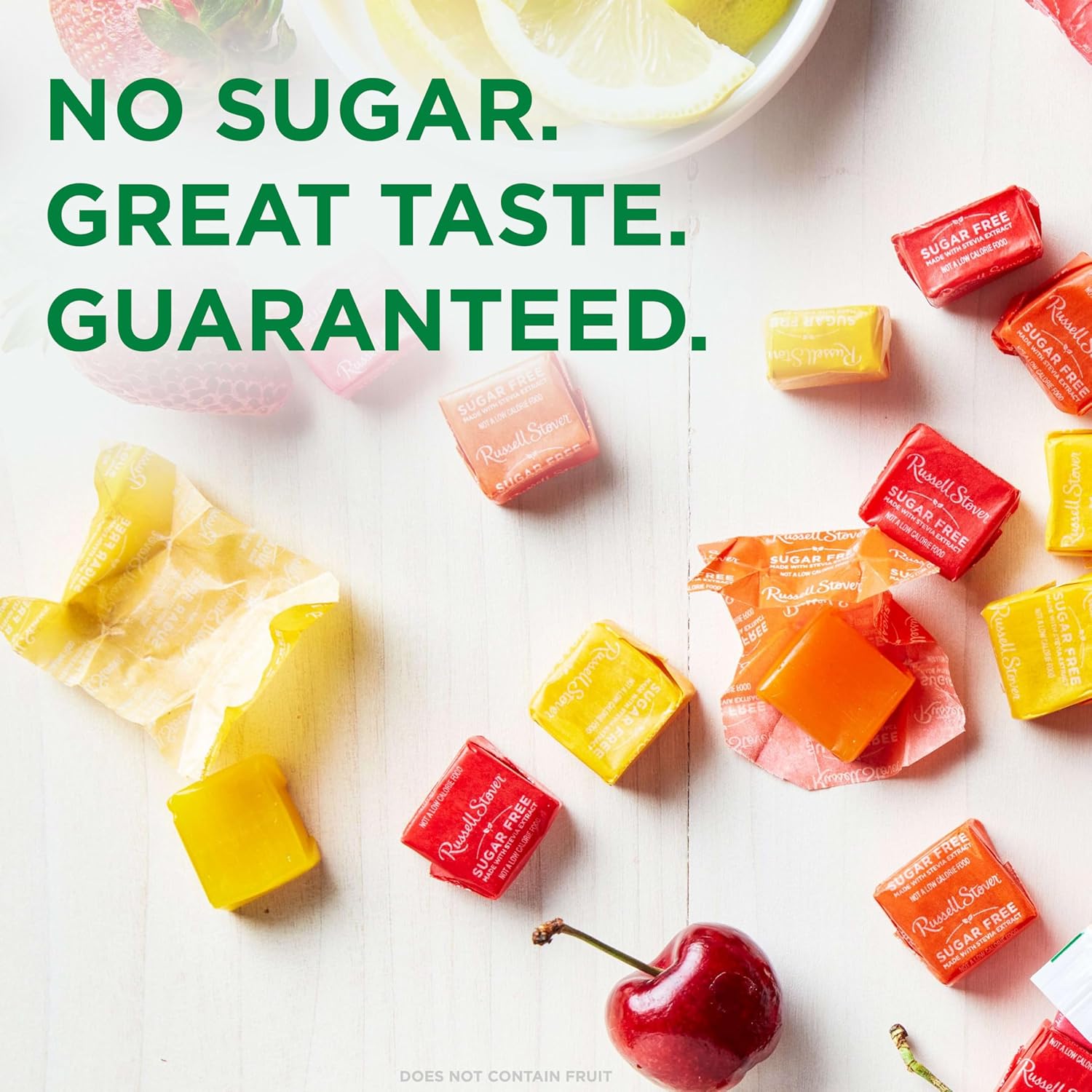RUSSELL STOVER Sugar Free Fruit Chews Candy, 7.5 oz. bag - Image 6