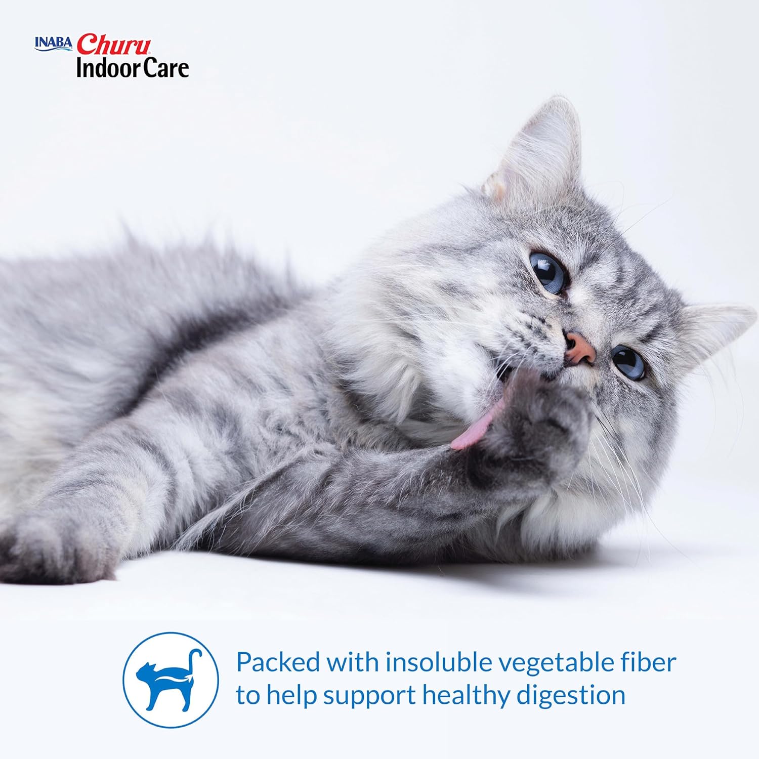 INABA Churu Indoor Care for Hairball Control, Functional Lickable Cat Treat with Taurine & Green Tea Extract, 0.5oz Each, 20 Tubes Total, Tuna & Chicken Variety - Image 2