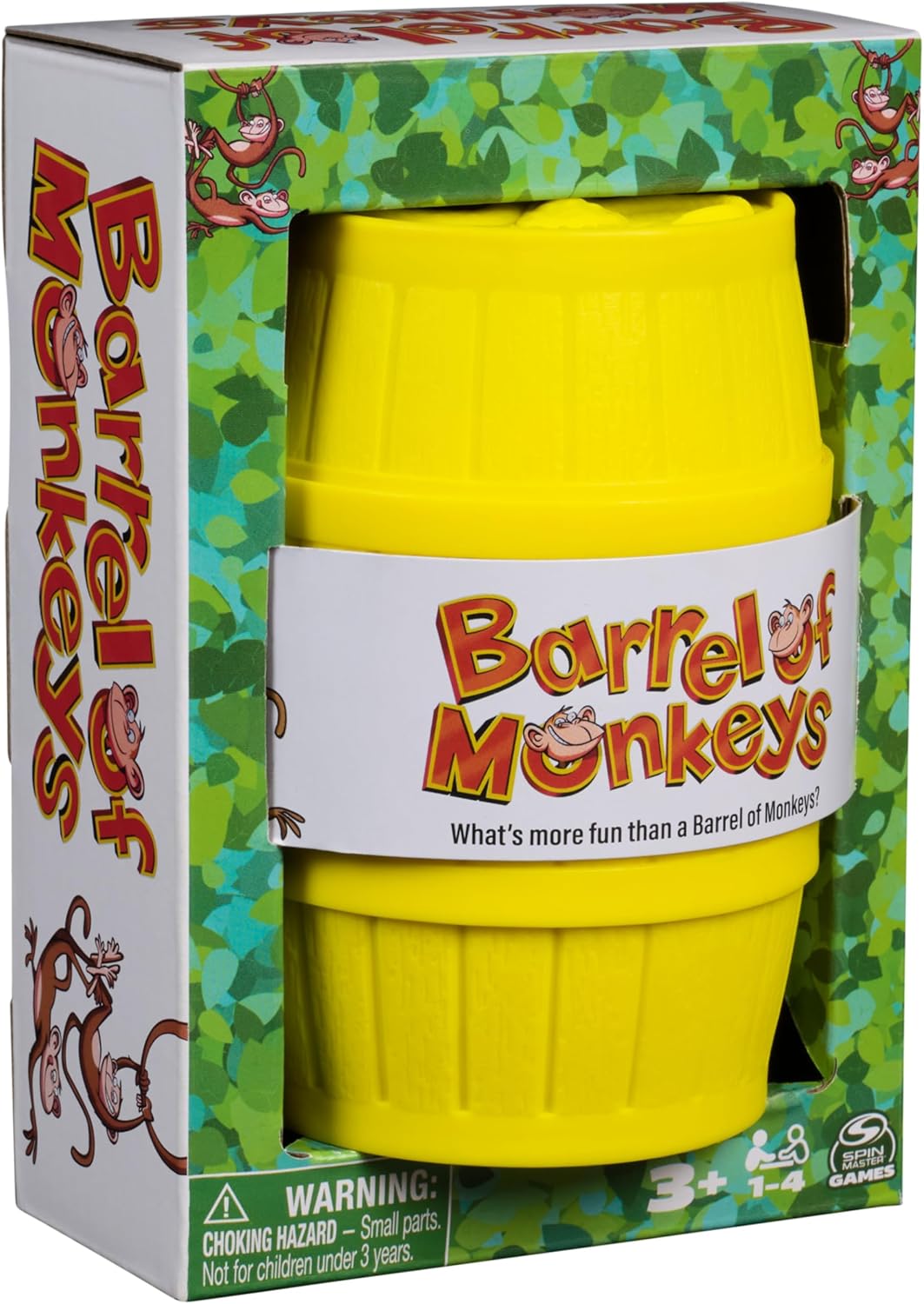Spin Master Games, Barrel of Monkeys, Retro Linking Fun for Preschoolers, Family Games, 1 & Up Players, for Ages 3 & Up - Image 9