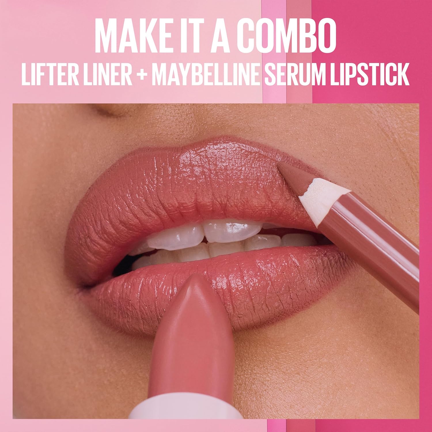 MAYBELLINE Serum Lipstick, Hydrating Lip Makeup with 8HRs of Lip Plumping Moisture with Hyaluronic Acid + Oil Blend, Maybe It's... (Terracotta Rose Nude Matte) - Image 10