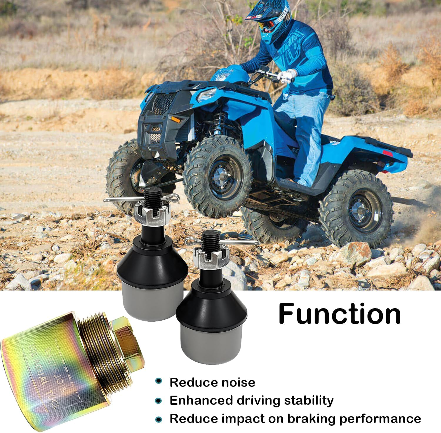 7061158 Ball Joint & Ball Joint Removal Tool for Polaris Sportsman 400 450 500 570 600 700 800 Ranger 400 425 500 570 700 800 Magnum 325 330 425 500 Trail Blazer Boss Worker Xplorer ACE Big Boss - Image 6