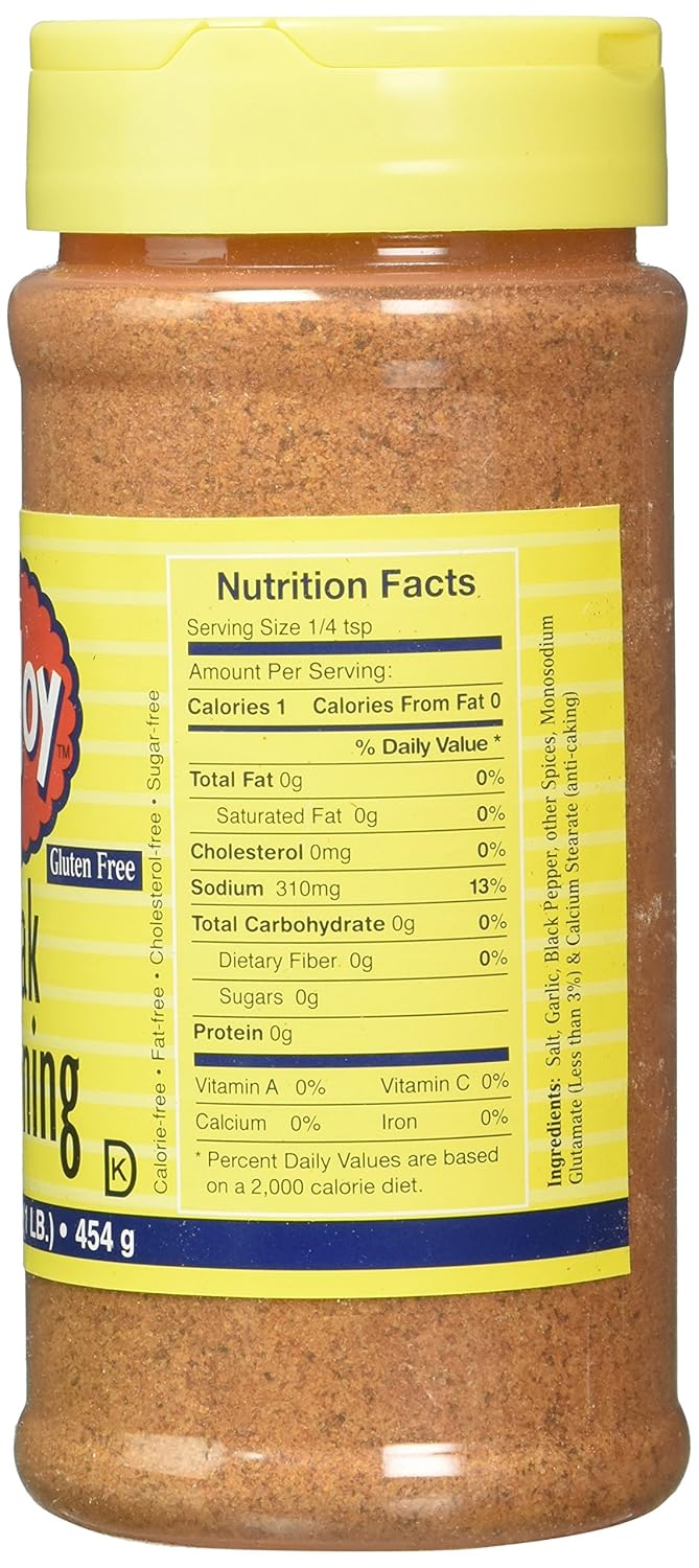 Texjoy Original Steak Seasoning No MSG 16 Oz (Pack of 2) - Image 2