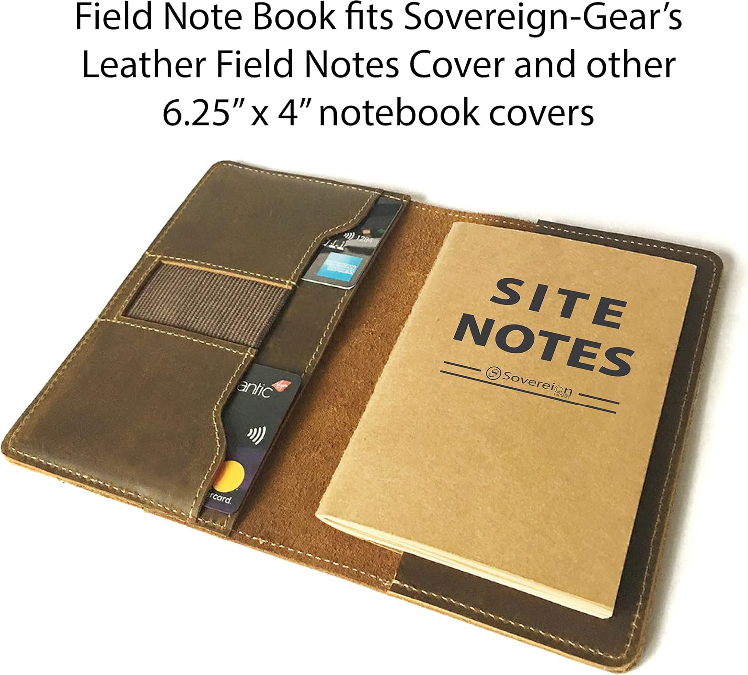 Sovereign-Gear Field Notes Notebooks 5 Pack | Small Field Memo Book Notepad Refill for Refillable Leather Pocket Field Notes Cover, Leather Journal Wallet | Universal White Paper Stitched 3.5x5.5 - Image 7