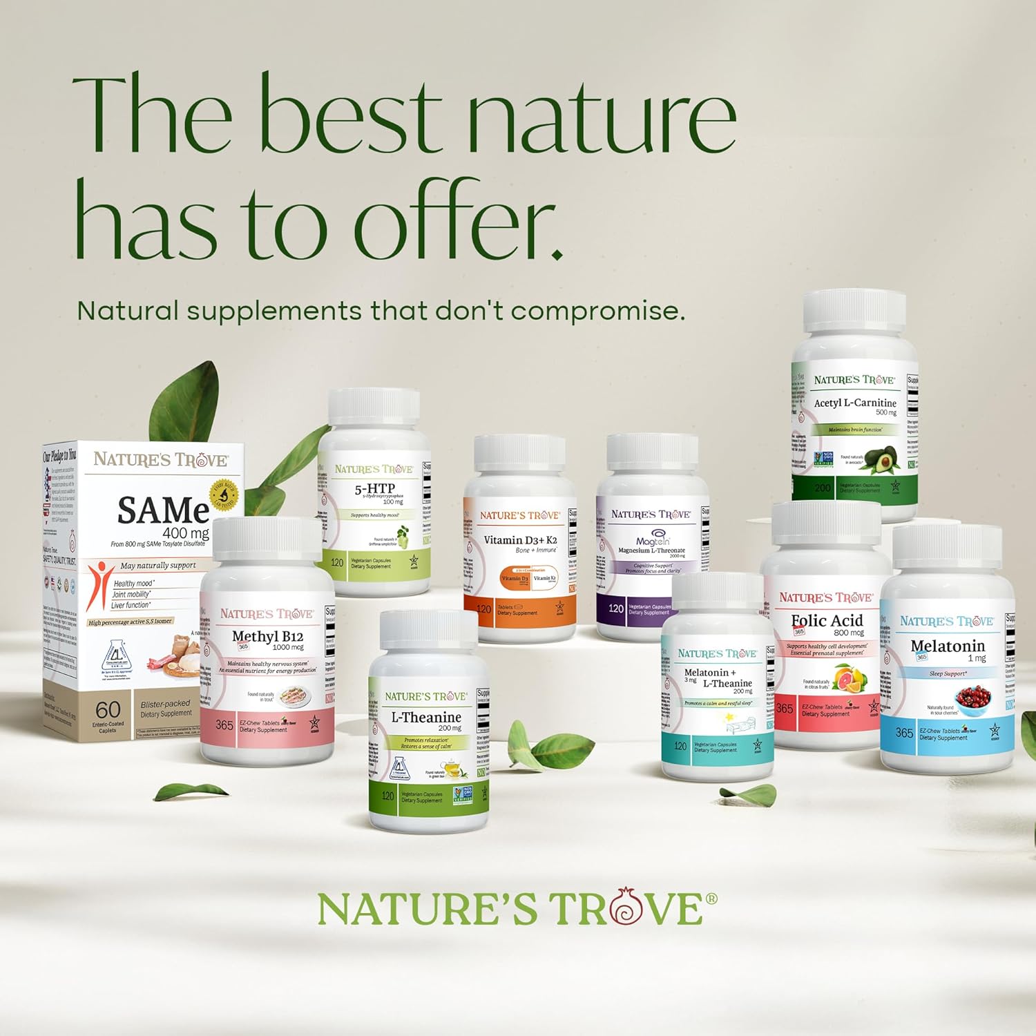 Nature's Trove L-Theanine 200mg Super Value Size - 365 Vegetarian Capsules - Image 8