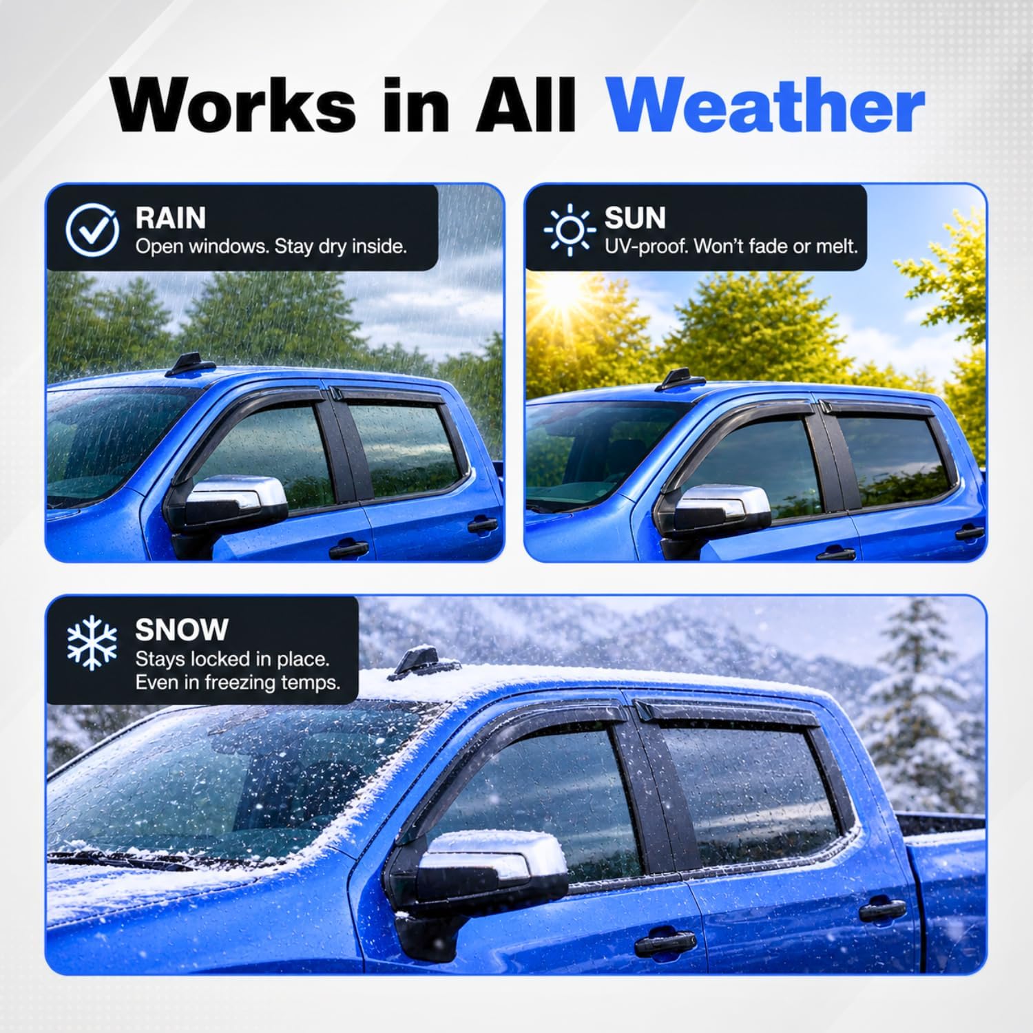 IG Window Visors Fit for 2021-2023 Buick Envision, Out-Channel Rain Guards Vent Wind Deflectors 4PC, Car Accessories for 21-23 Envision - Image 4