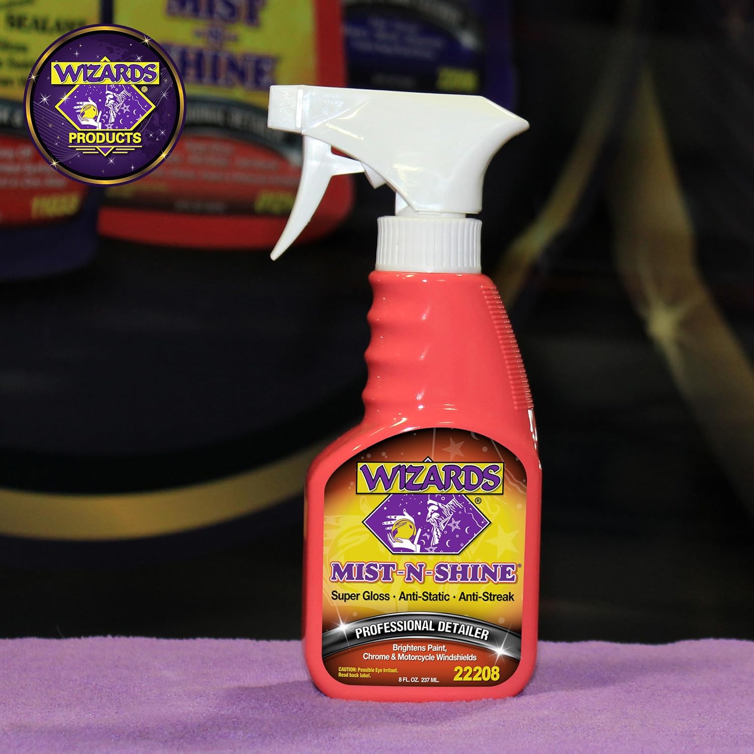 Wizards Mist-N-Shine Detail Spray - 8 Oz - Multi-Purpose High Gloss Finish Waterless Quick Detailer Spray for Glass, Chrome, Paint and Plastics - Car Exterior Cleaner for Auto Detailing Supplies - Image 7