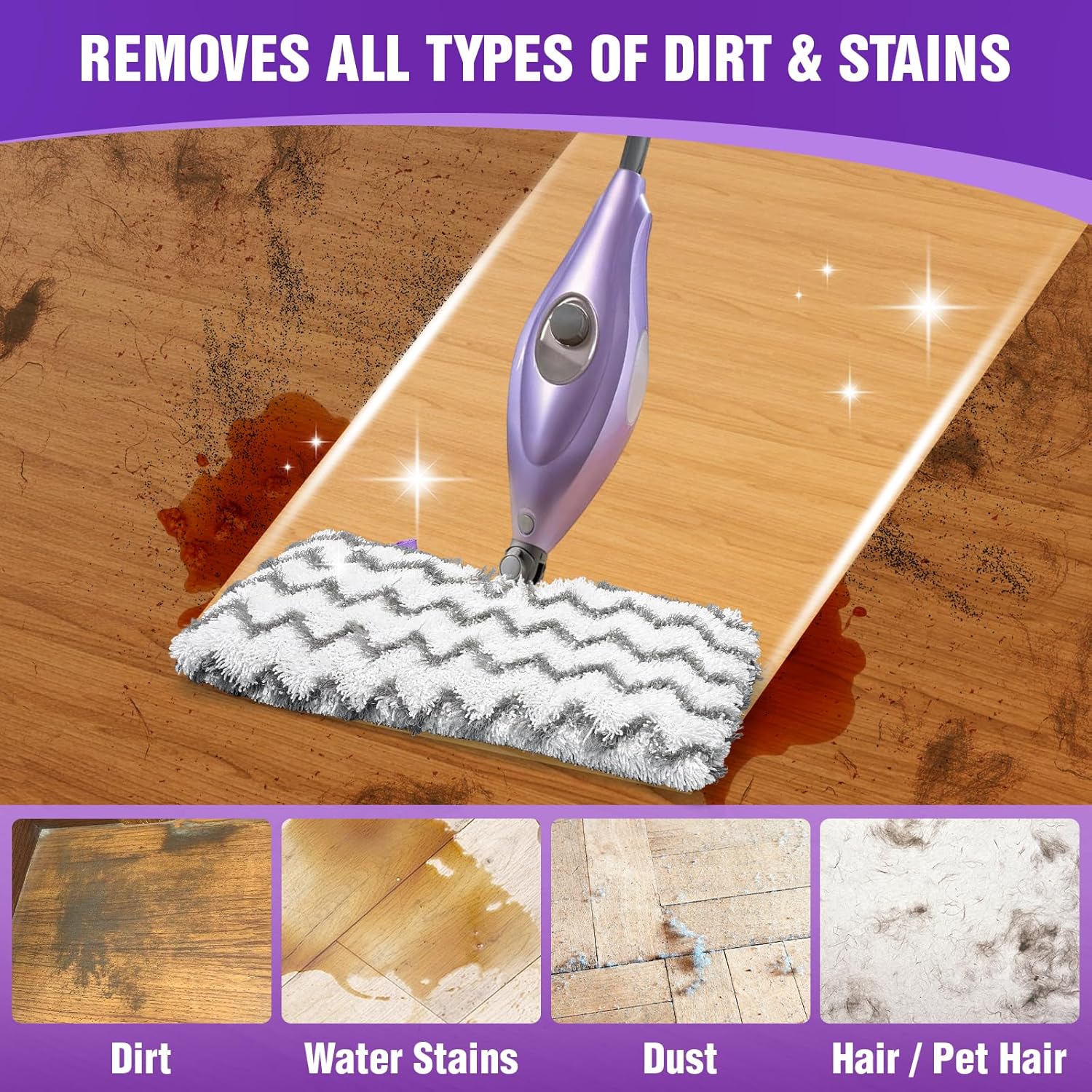 S3501 S3601 Steam Mop Replacement Pads Compatible with Shark Steam Pocket Mops S3501 S3601 S3550 S3801 S3901 S3601D S3801CO S3901D S3455K S2902 SE450, Washable Microfiber Mop Pads Reusable, 3 Pack - Image 5