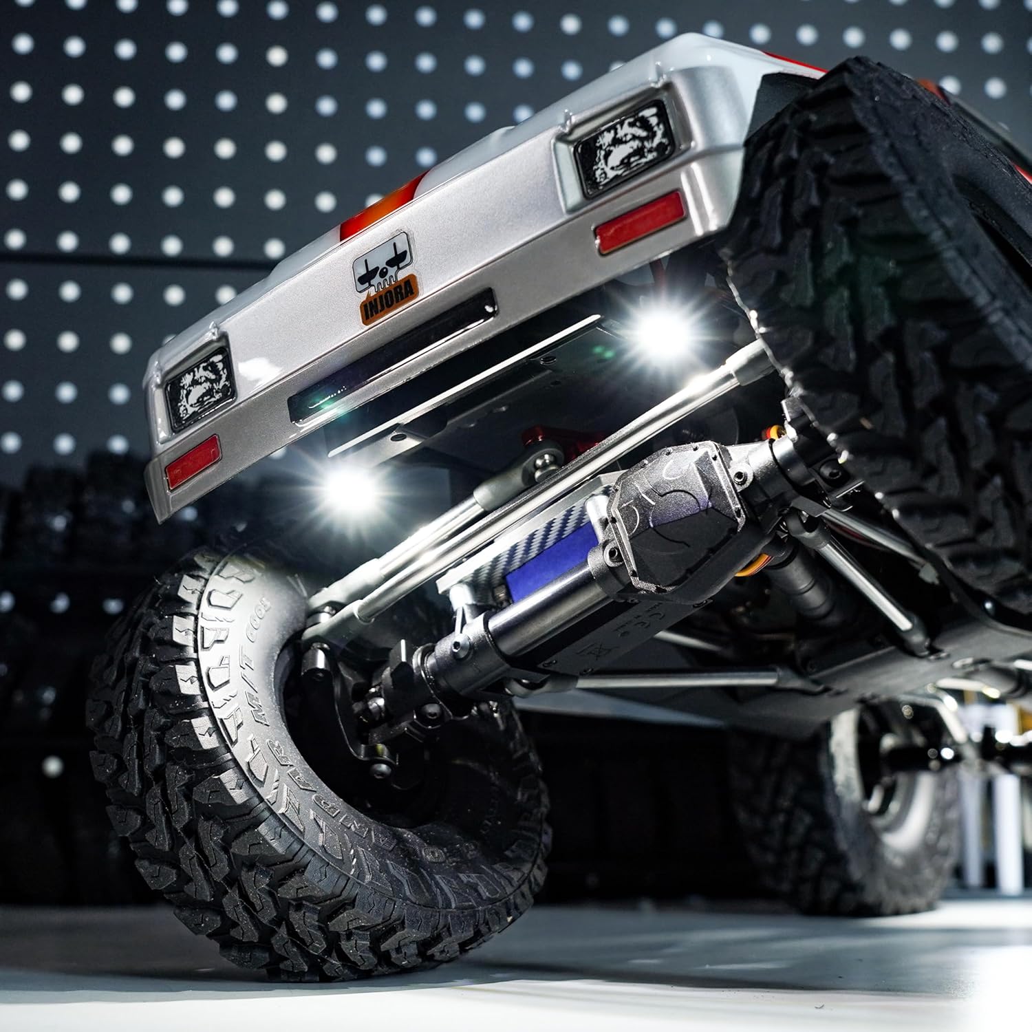 INJORA 4LED Rock Lights Kit for SCX10 TRX4 1/10 RC Crawler Upgrade(4LED White) - Image 7