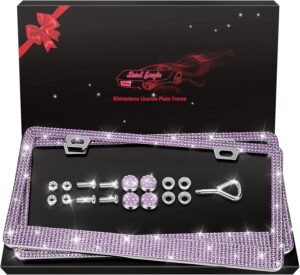 Bling License Plate Frames 2 Pack &...