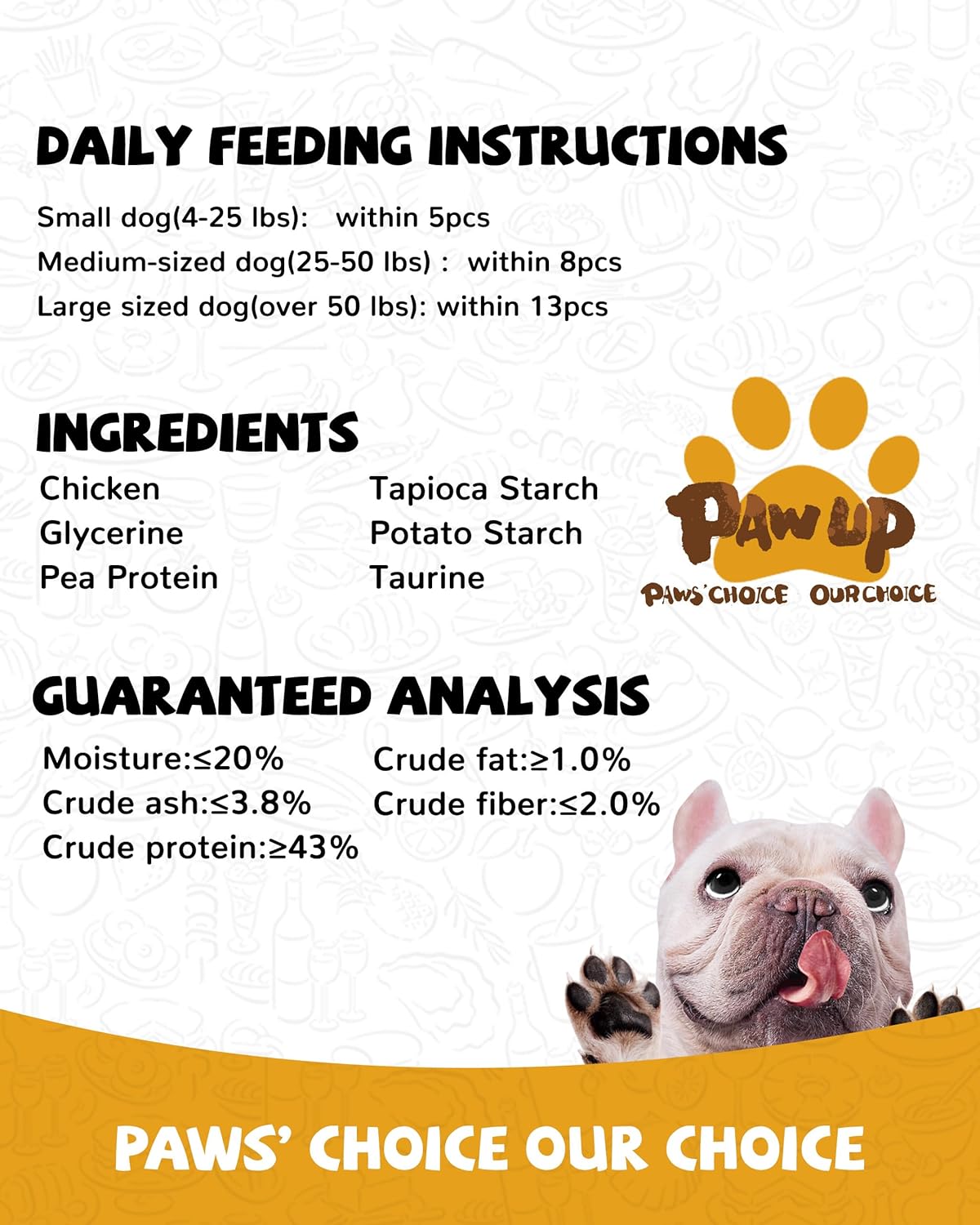 PAWUP Chicken Jerky Strips Dog Treats, Low Fat High Protein, Natural Chicken Dog Jerky, Training Treats for Small & Medium Dogs, 12.5 oz - Image 7